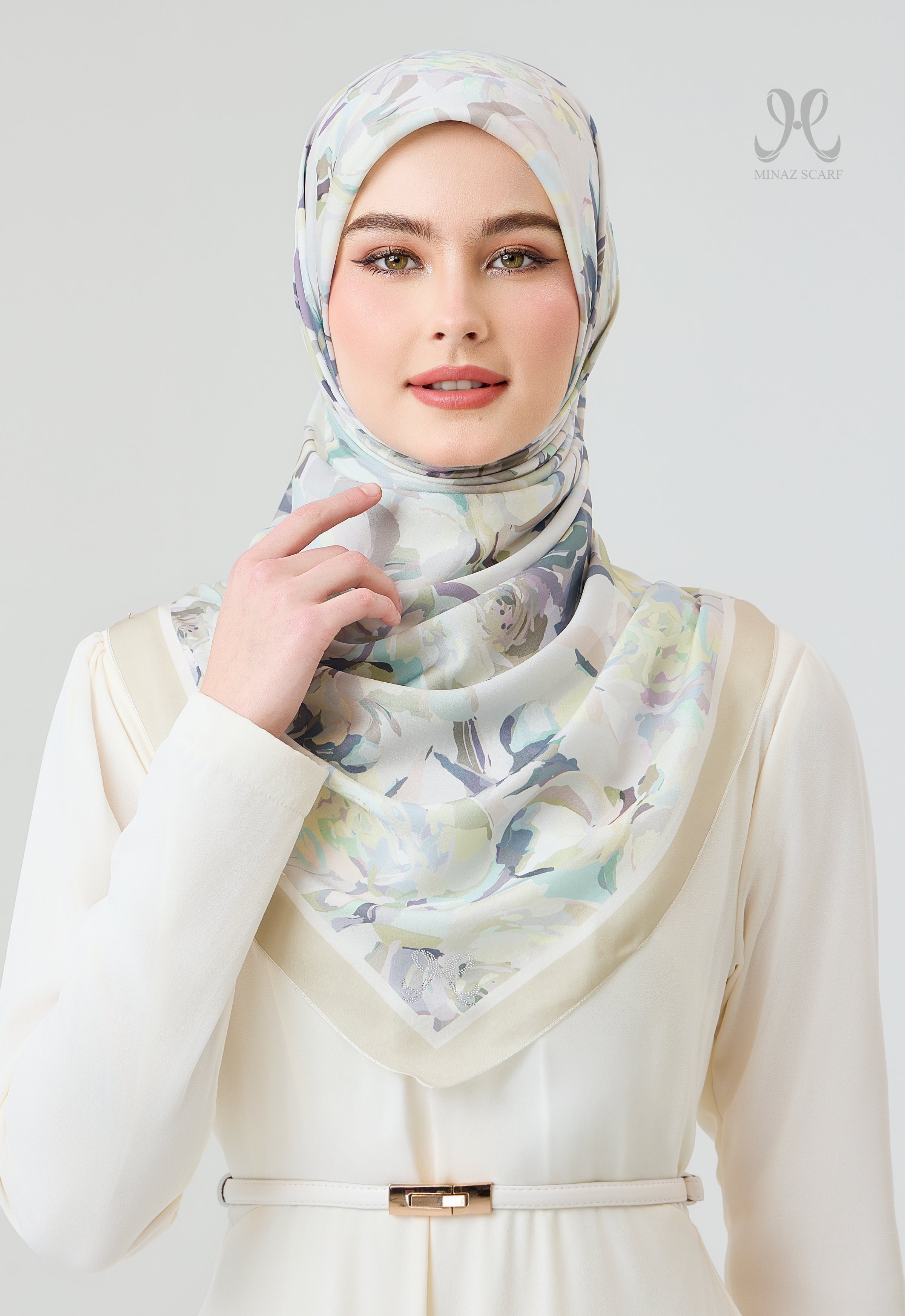 MINAZ Scarf | Rosella - Khaki