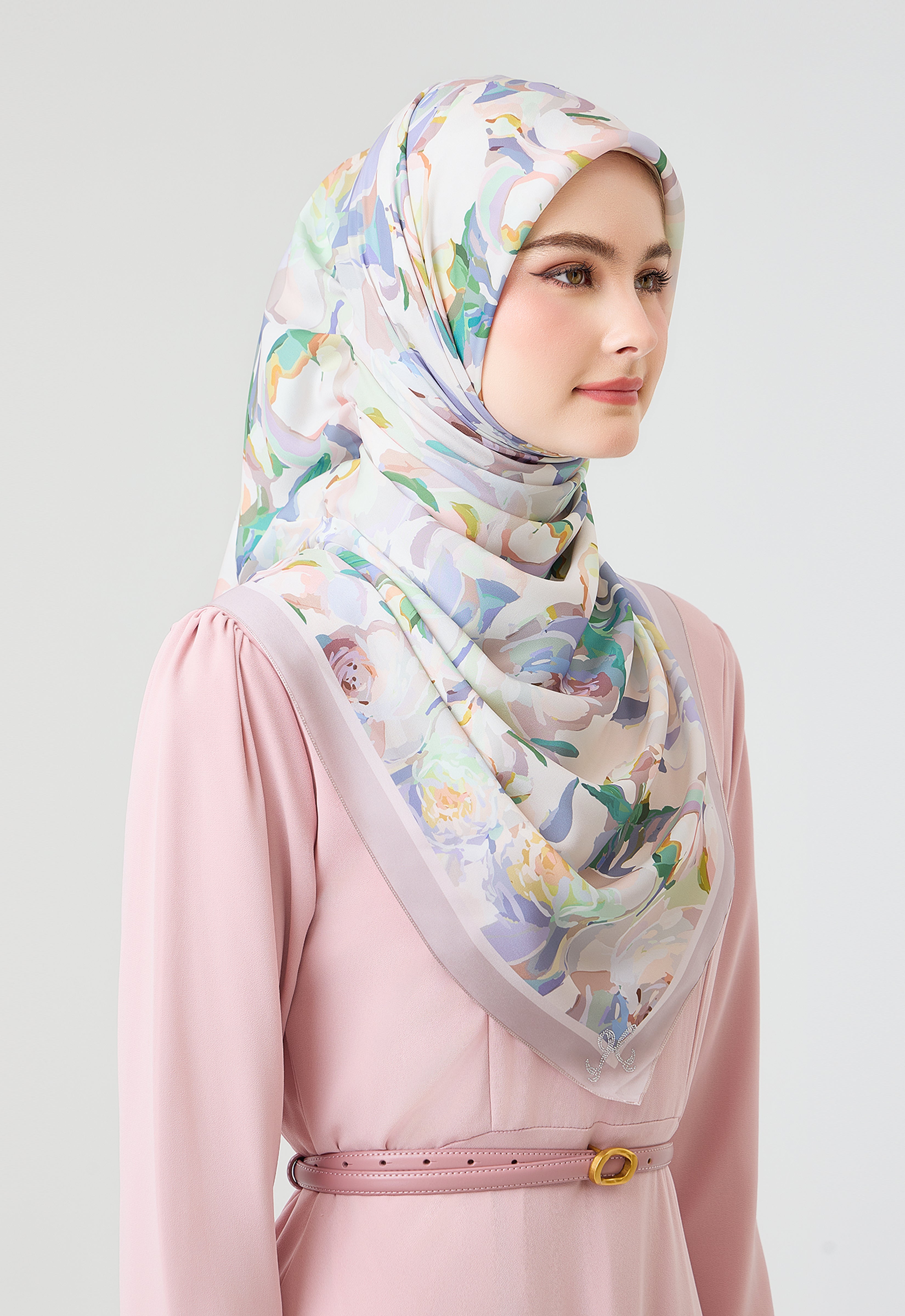 MINAZ Scarf | Rosella - Soft Purple