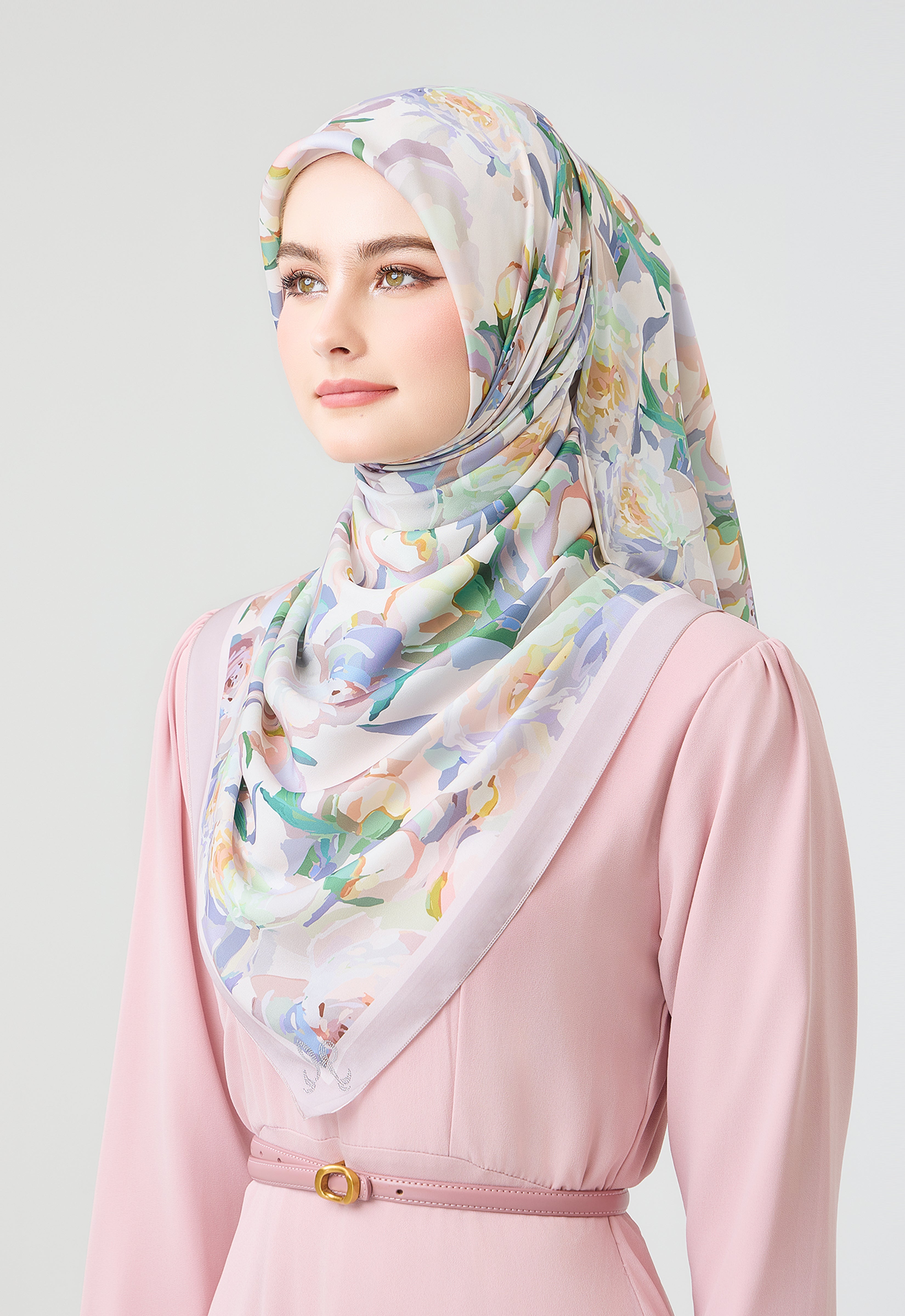 MINAZ Scarf | Rosella - Soft Purple