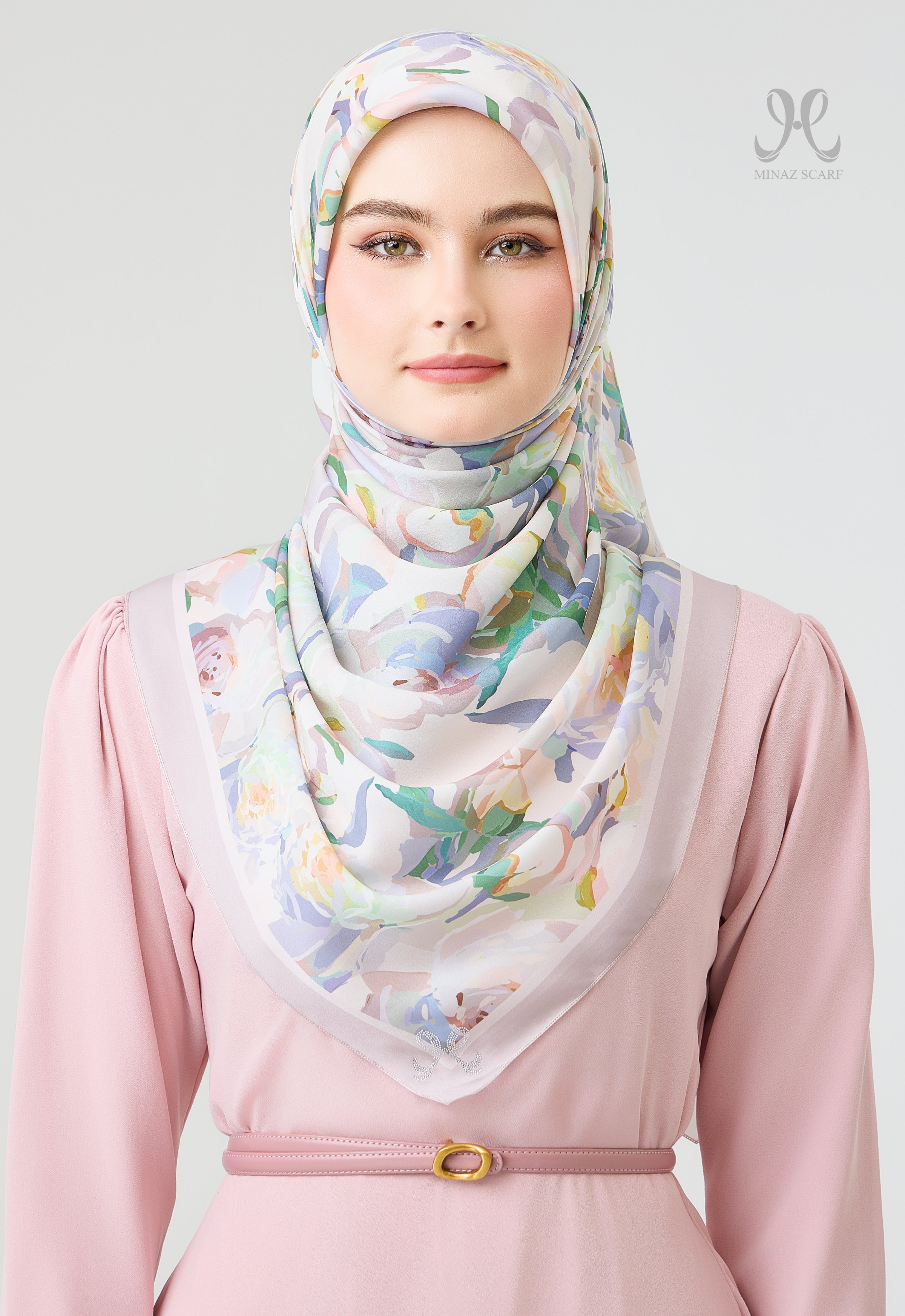 MINAZ Scarf | Rosella - Soft Purple