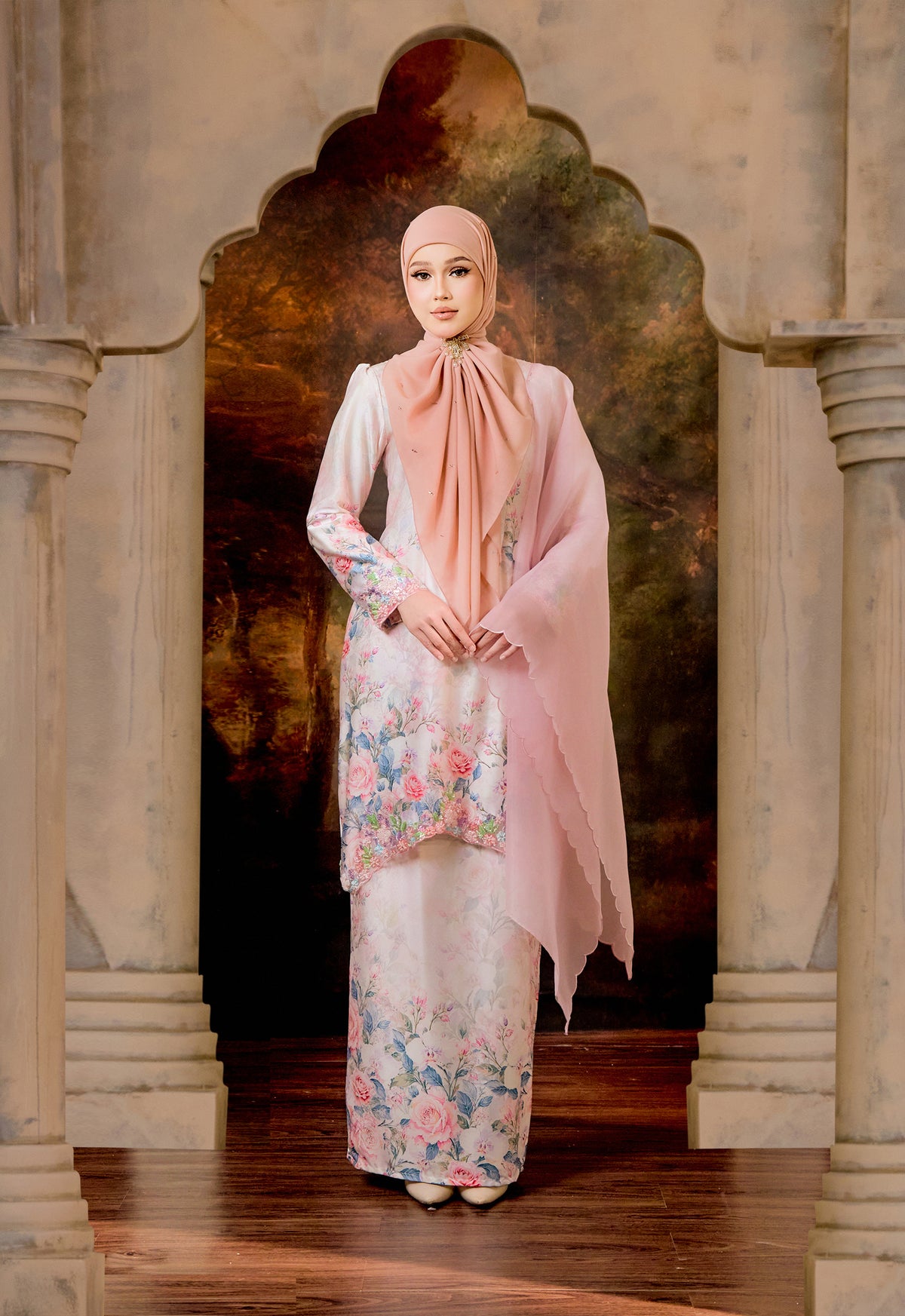 LUXE SERIES | ROSEY ANGGUN KURUNG MODERN - SOFT PINK