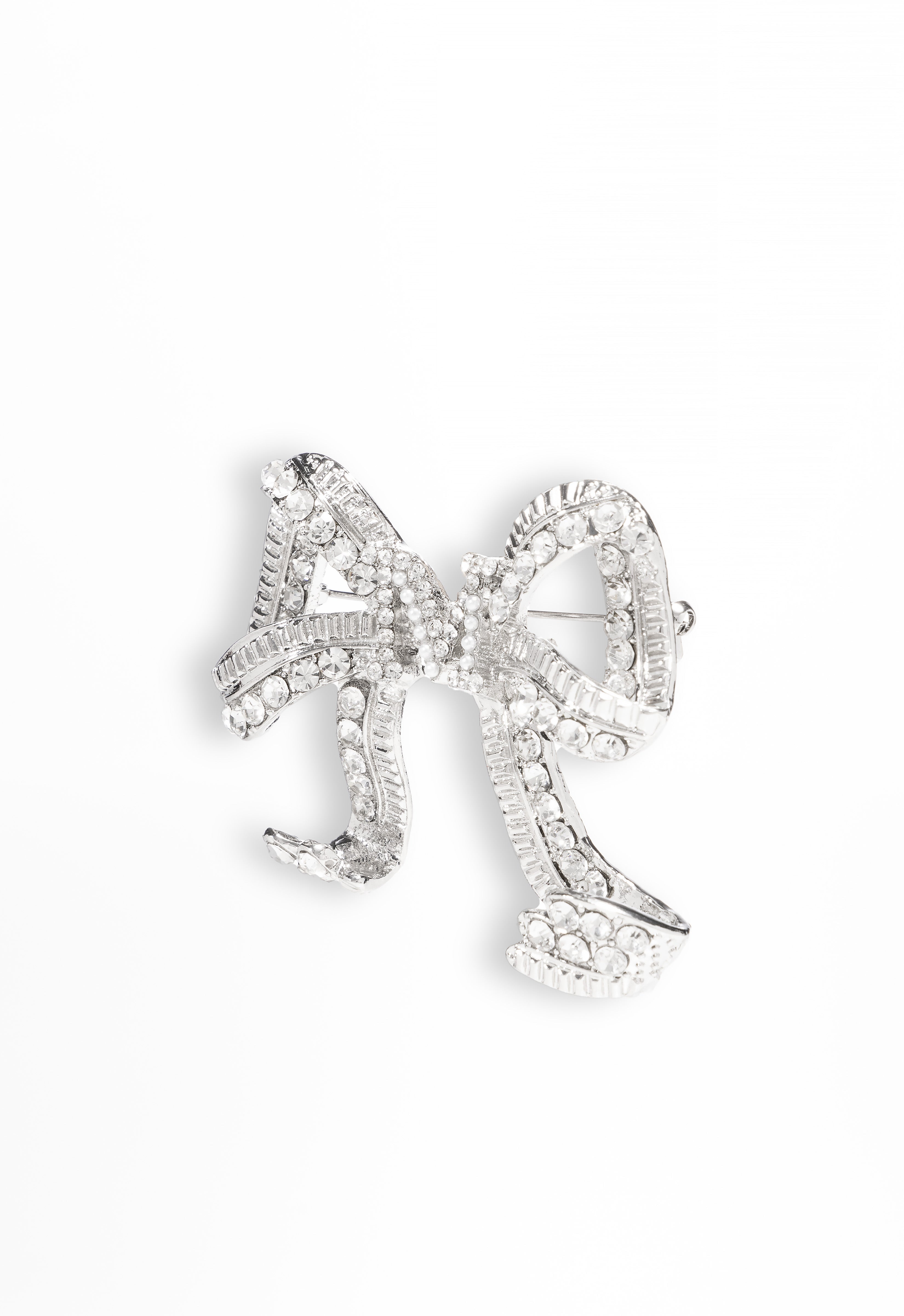 MINAZ HIJAB COQUETTE BROOCH - SILVER