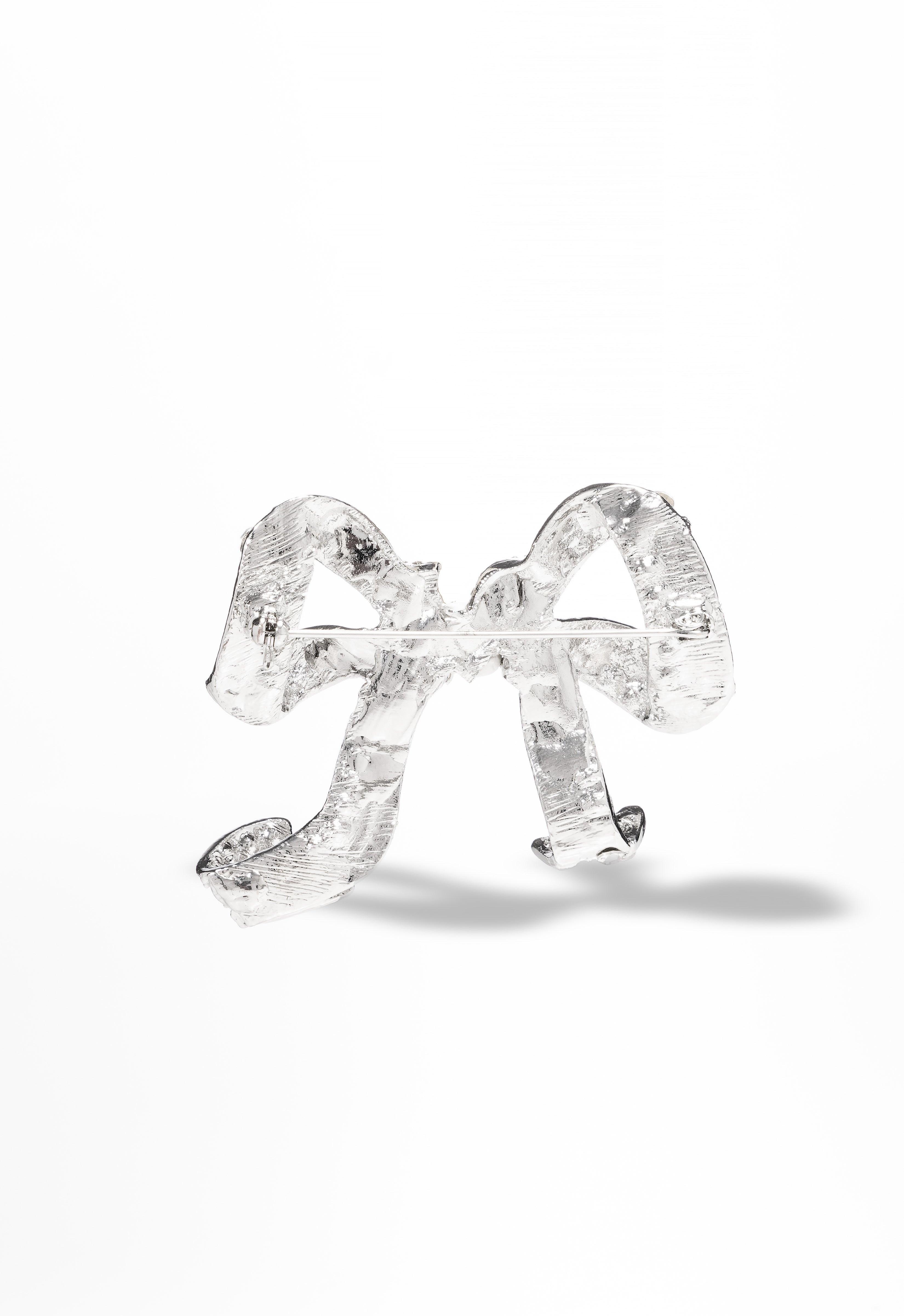 MINAZ HIJAB COQUETTE BROOCH - SILVER