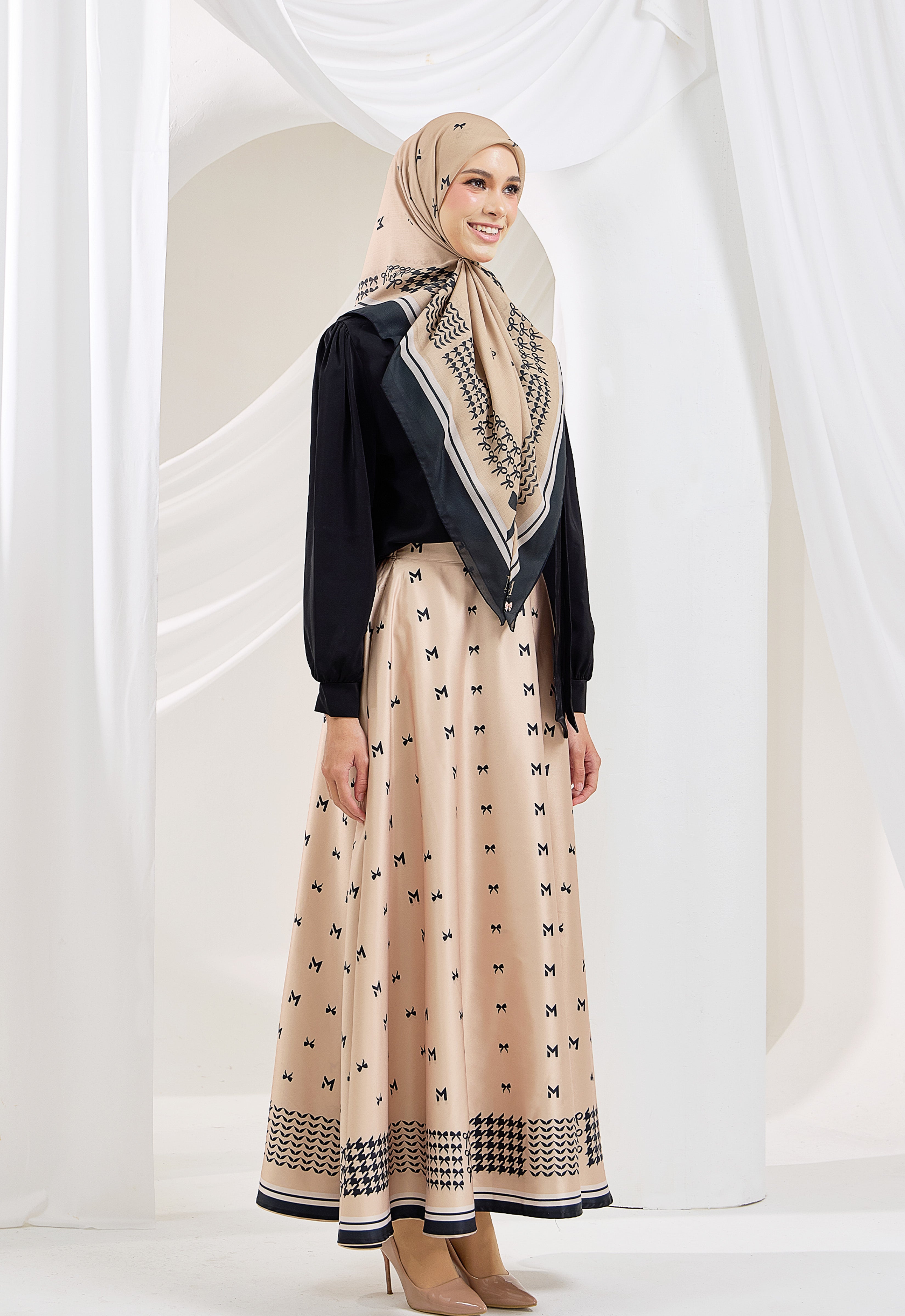 BOWEE SKIRT - LIGHT BROWN