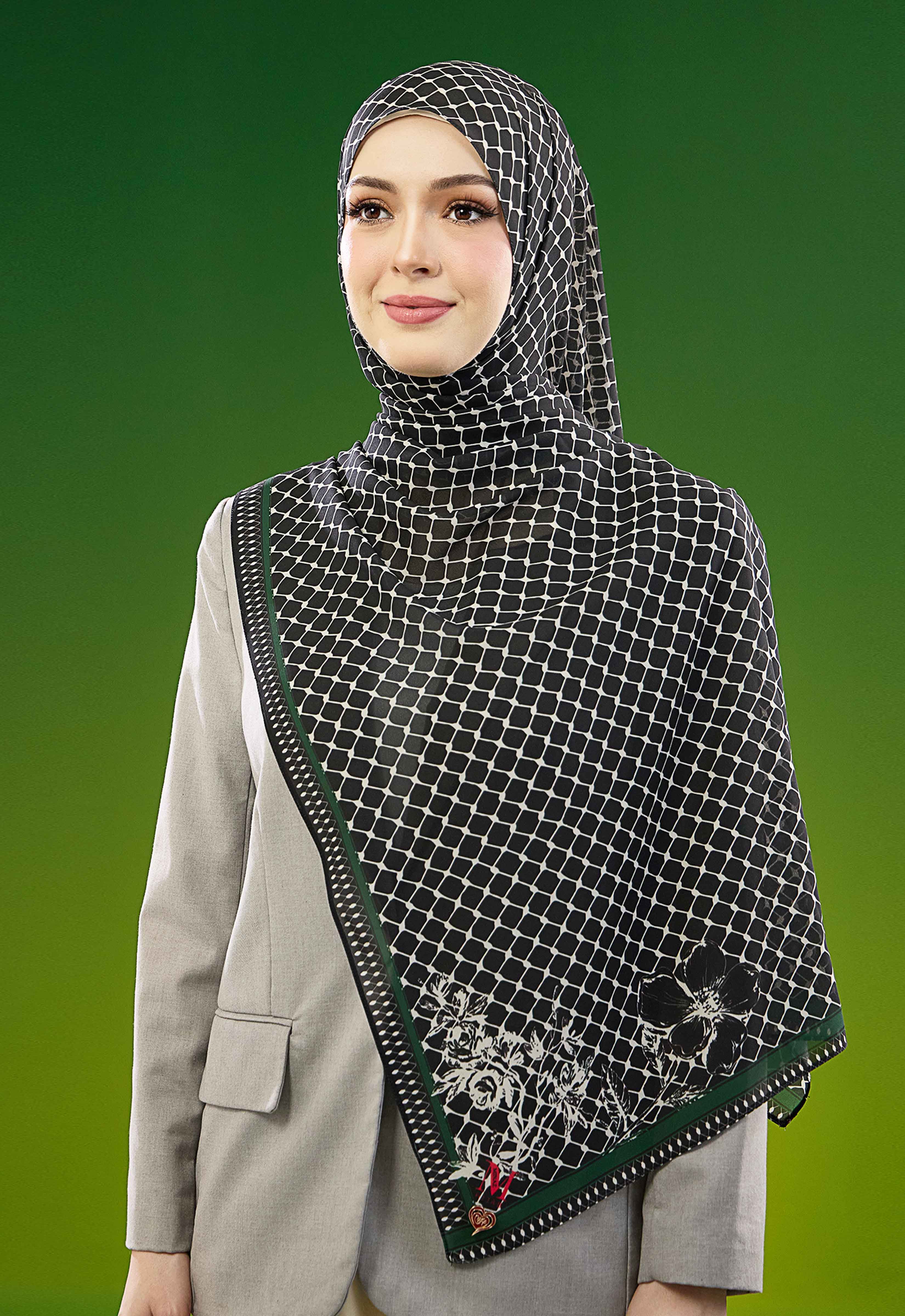 FREE PALESTINE SHAWL - KUFIYA BLACK