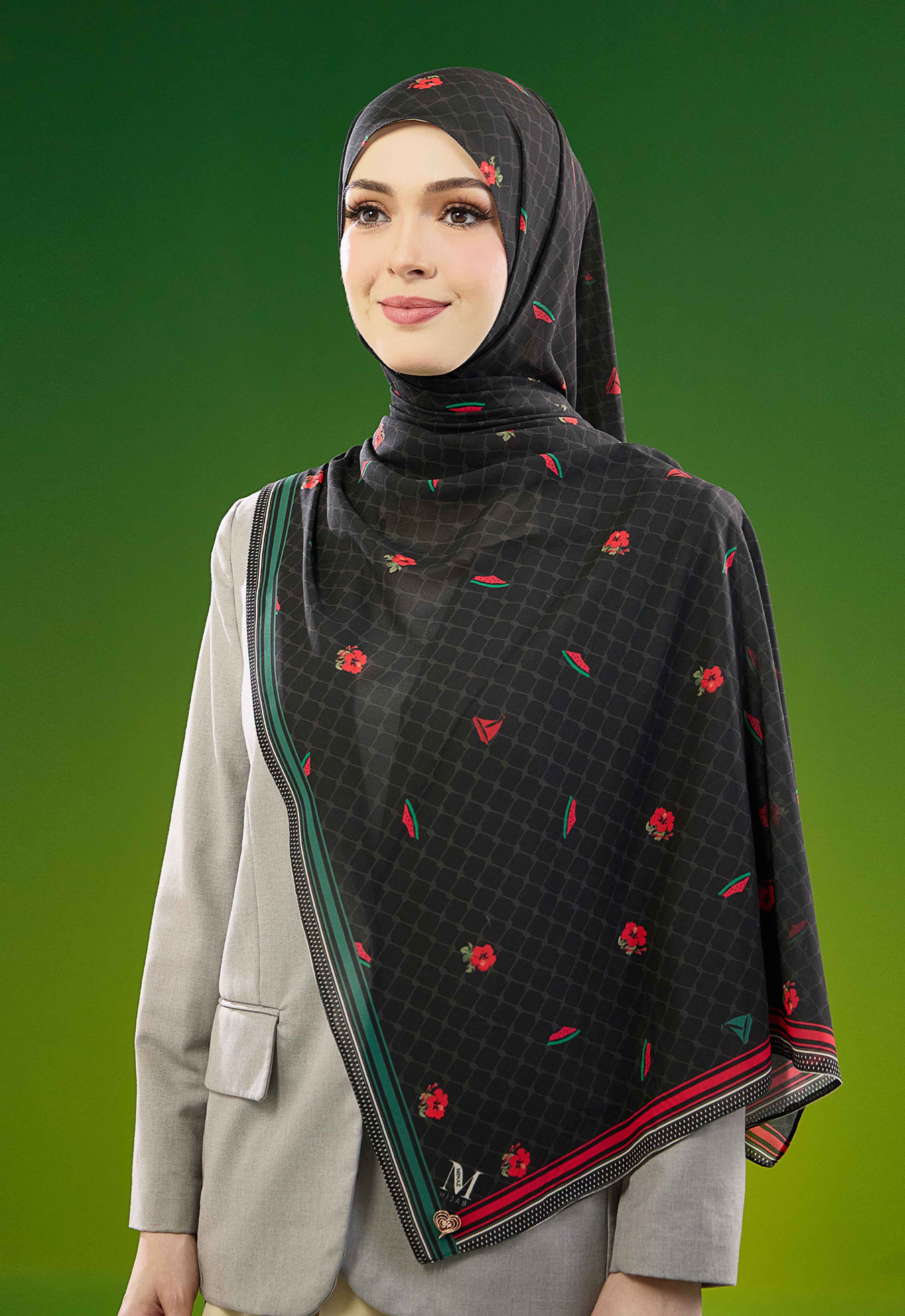 FREE PALESTINE SHAWL - SUMUD BLACK