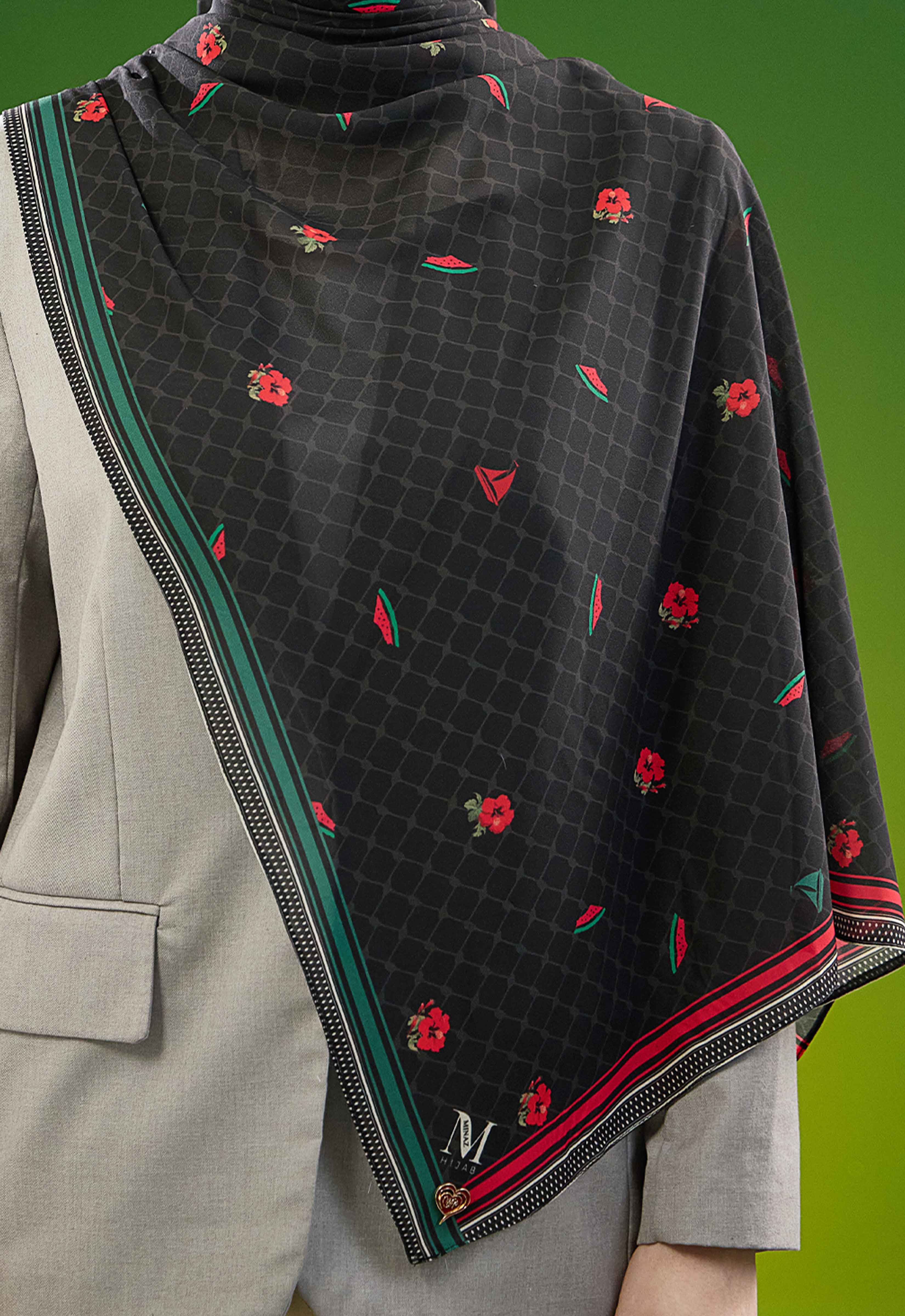 FREE PALESTINE SHAWL - SUMUD BLACK