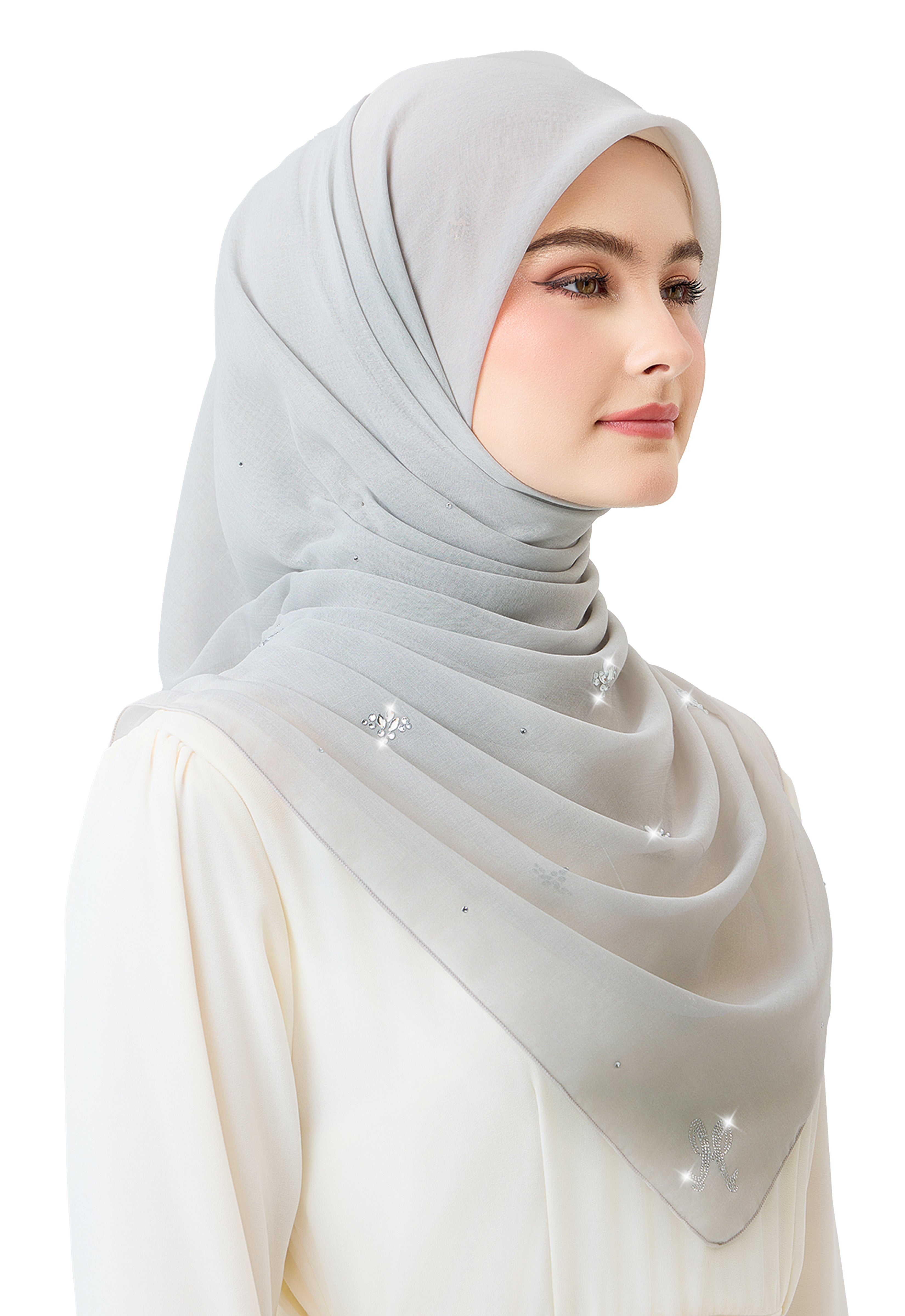 Lavender Plain Stone - Silver Gray