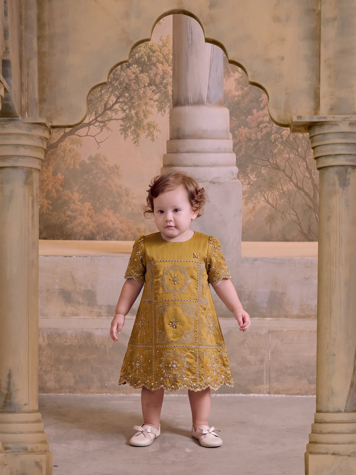 LUXE SERIES | SURI BABY DRESS - MUSTARD