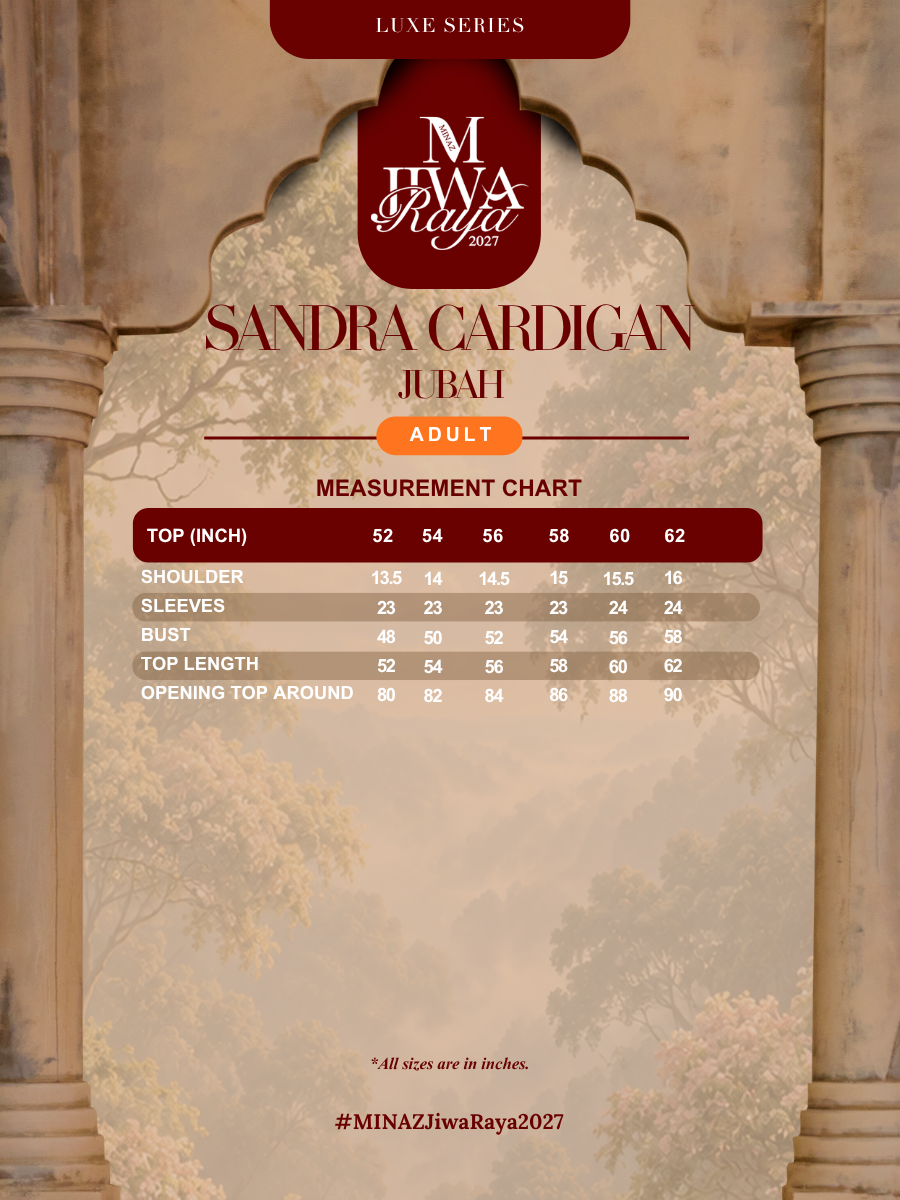 SUPER LUXE SERIES |SANDRA CARDIGAN JOOBAH - SILVER