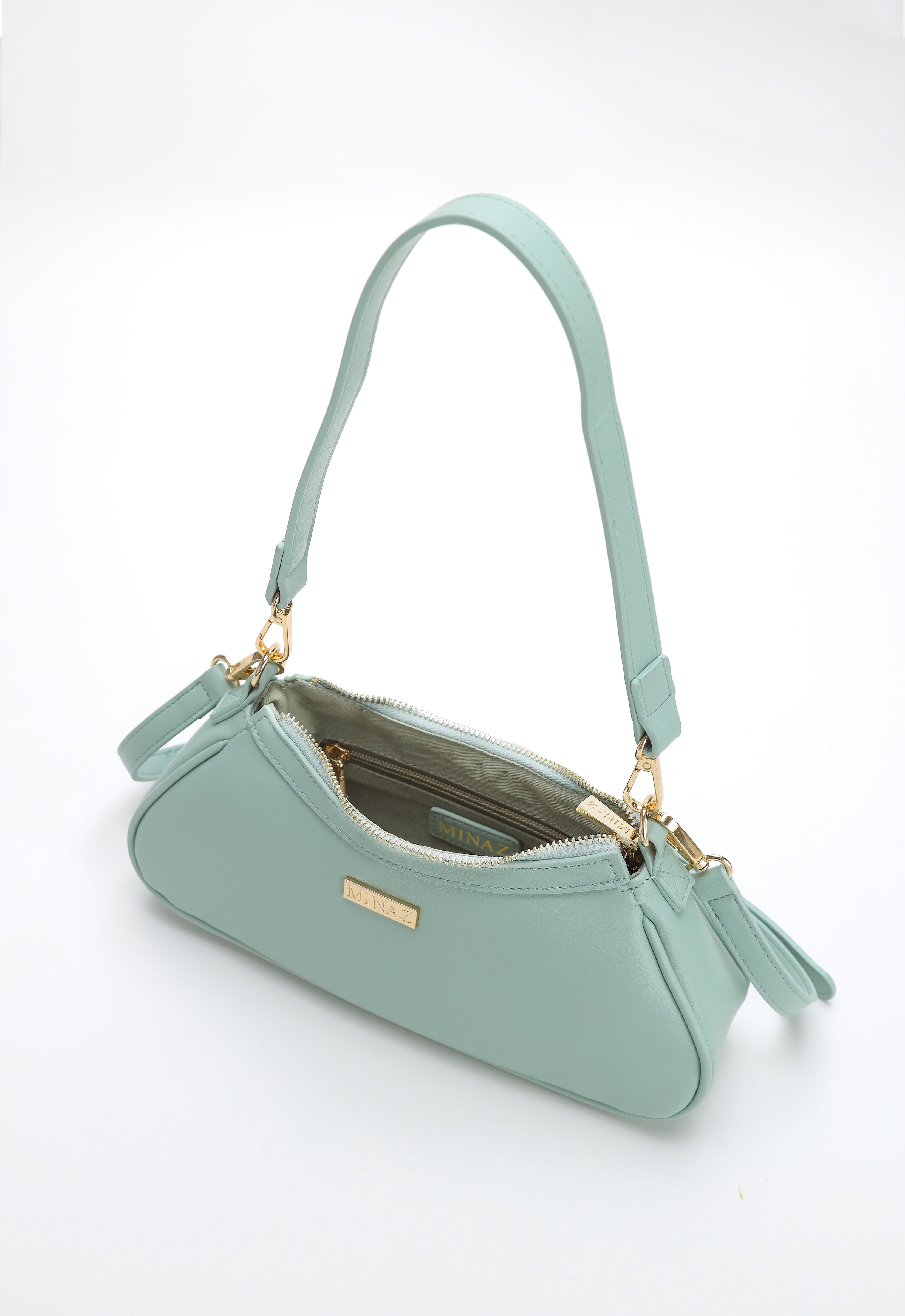 SARA SHOULDER BAG - PASTEL GREEN