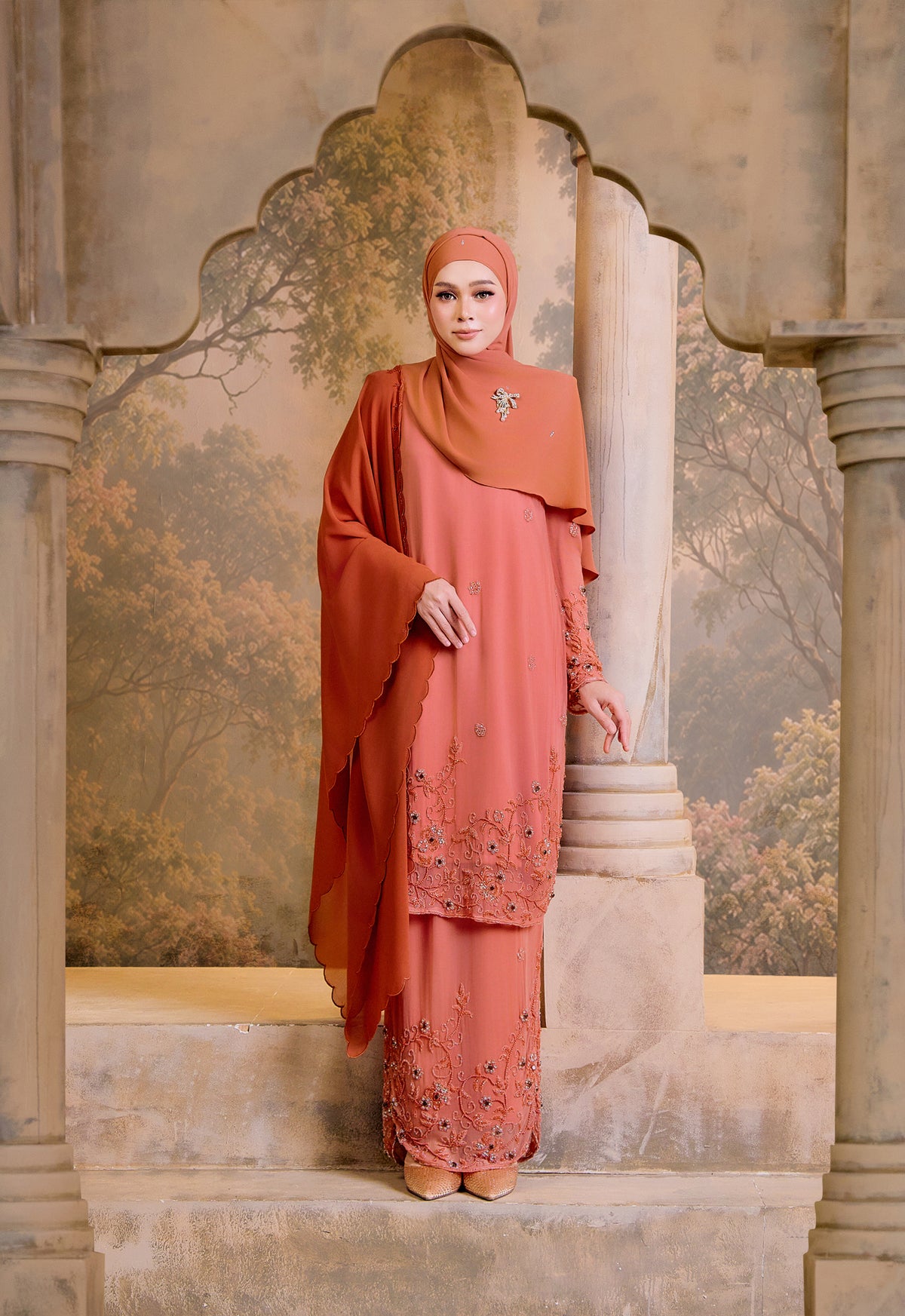 SUPER LUXE SERIES |THALIA KURUNG LABUH - TERRACOTTA