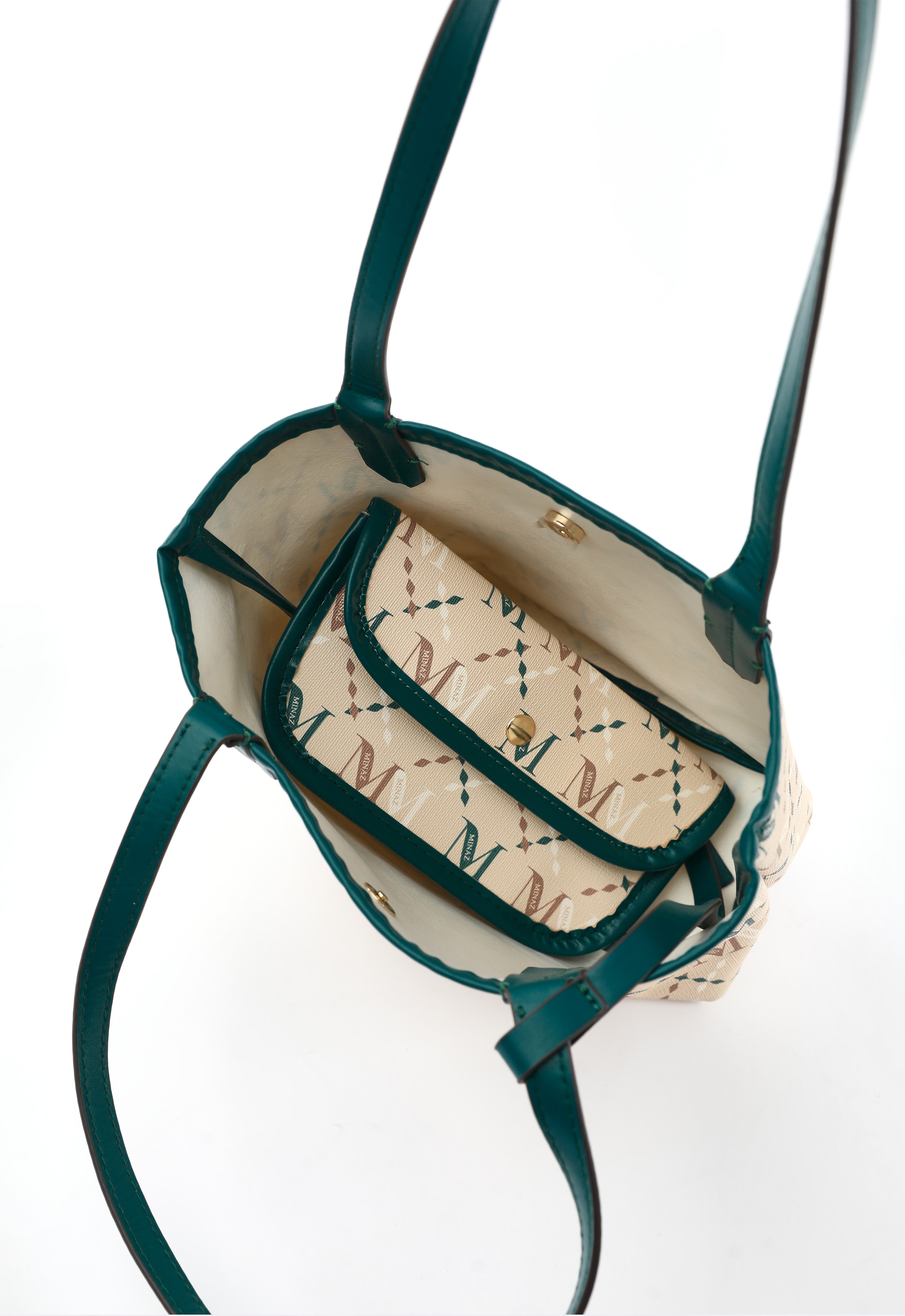 ARYA MONOGRAM TOTE BAG - CHAMPAGNE