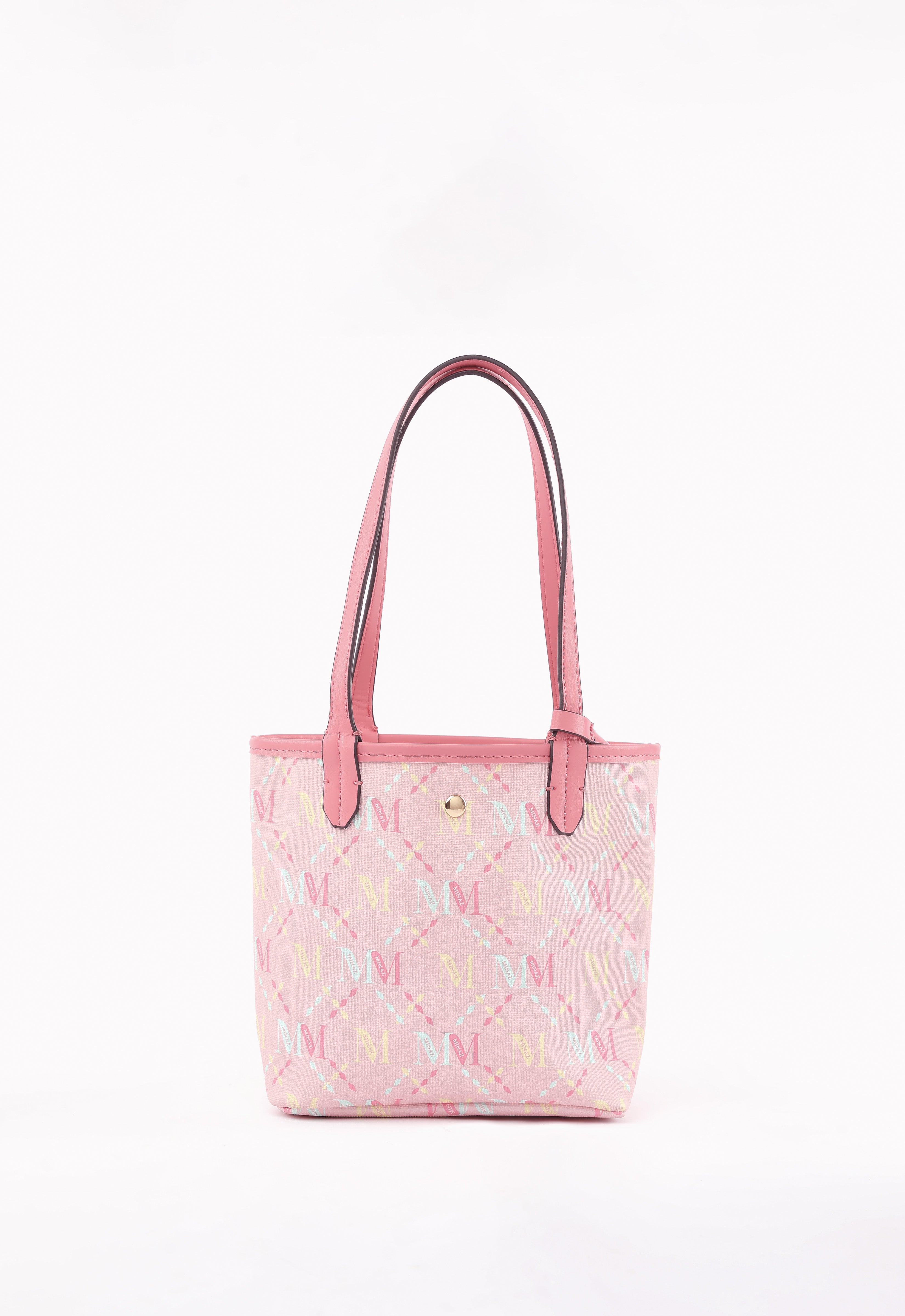 ARYA MONOGRAM TOTE BAG - DUSTY PINK