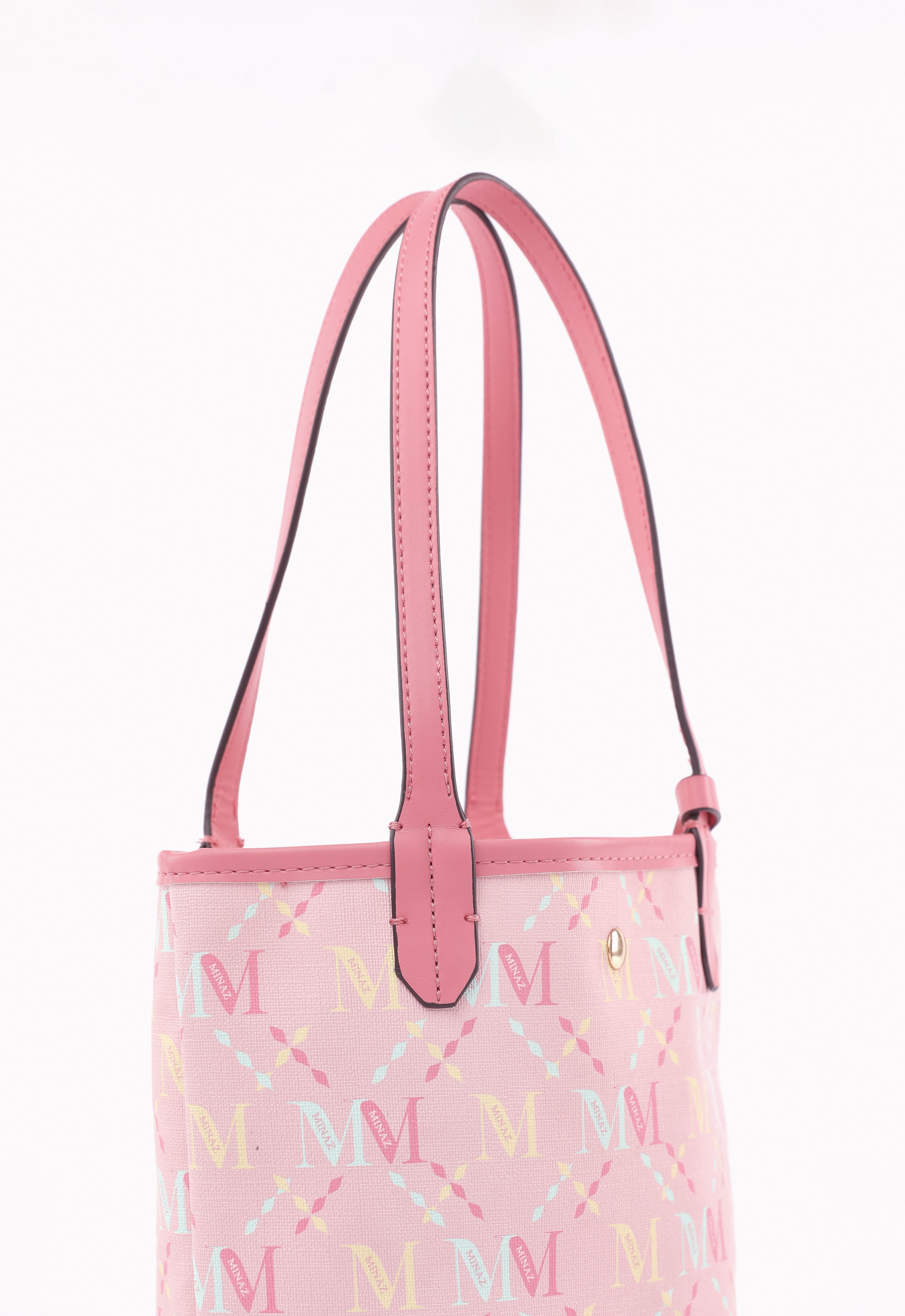 ARYA MONOGRAM TOTE BAG - DUSTY PINK