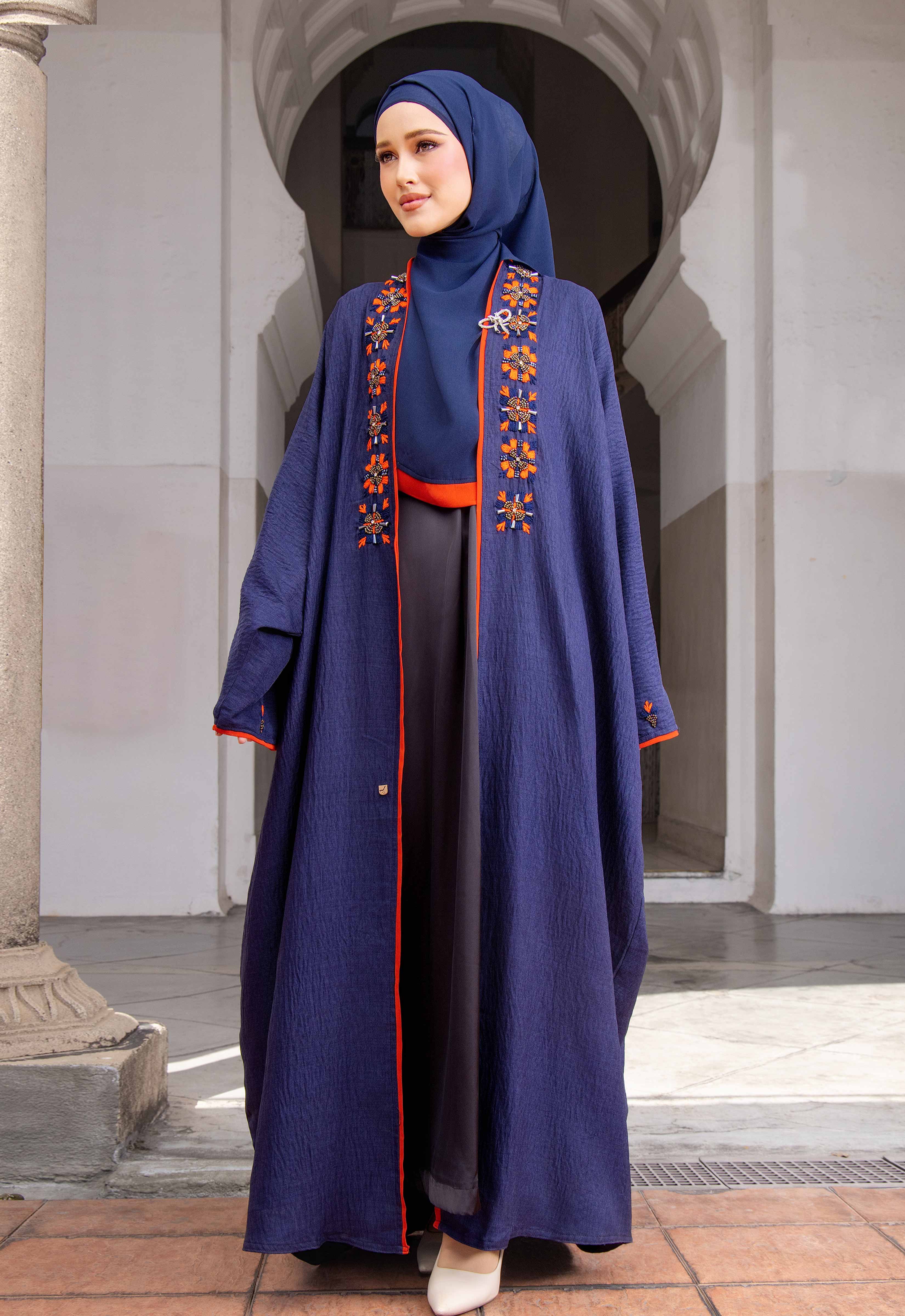 UMAIRA ABAYA - DARK BLUE