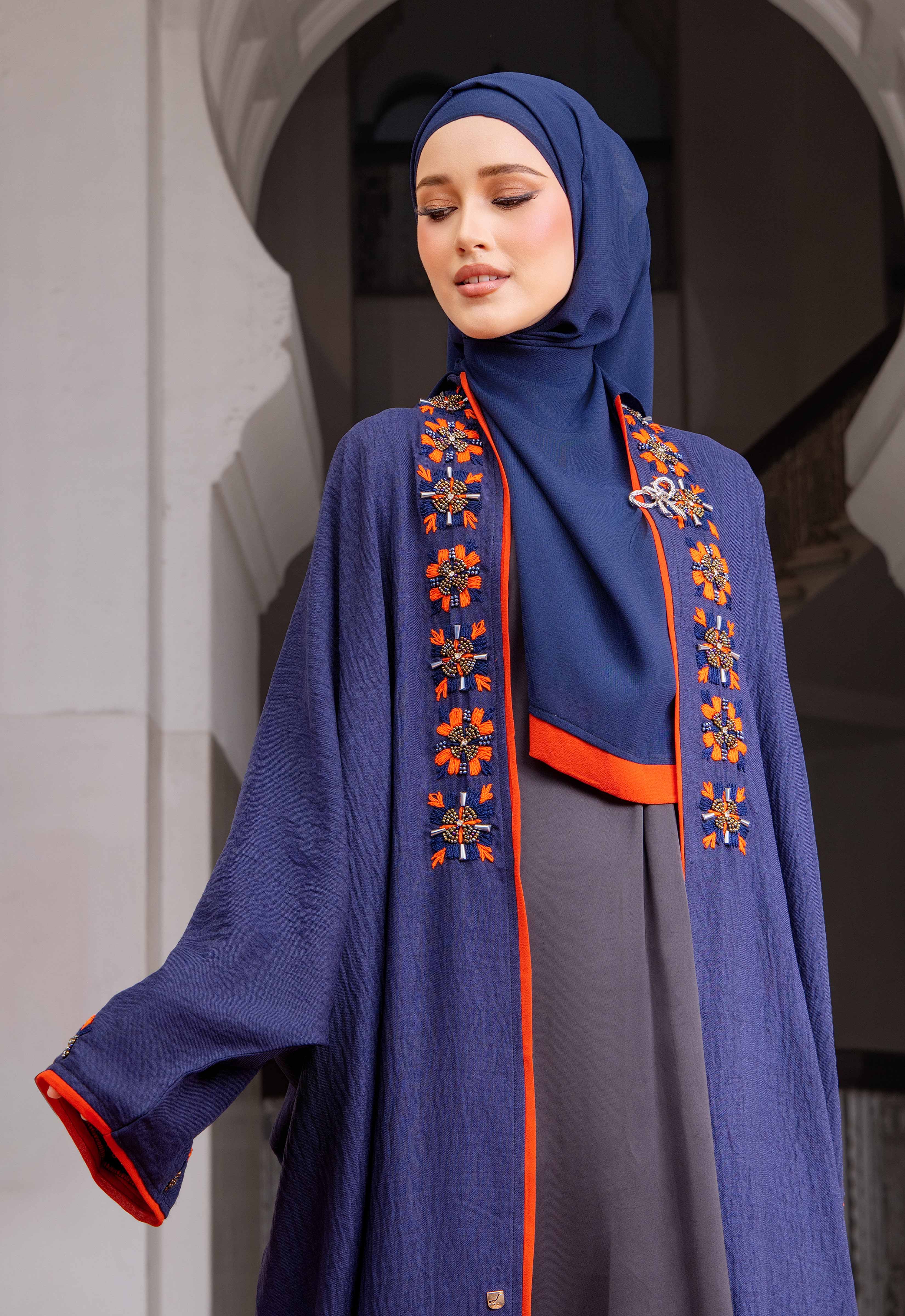 UMAIRA ABAYA - DARK BLUE
