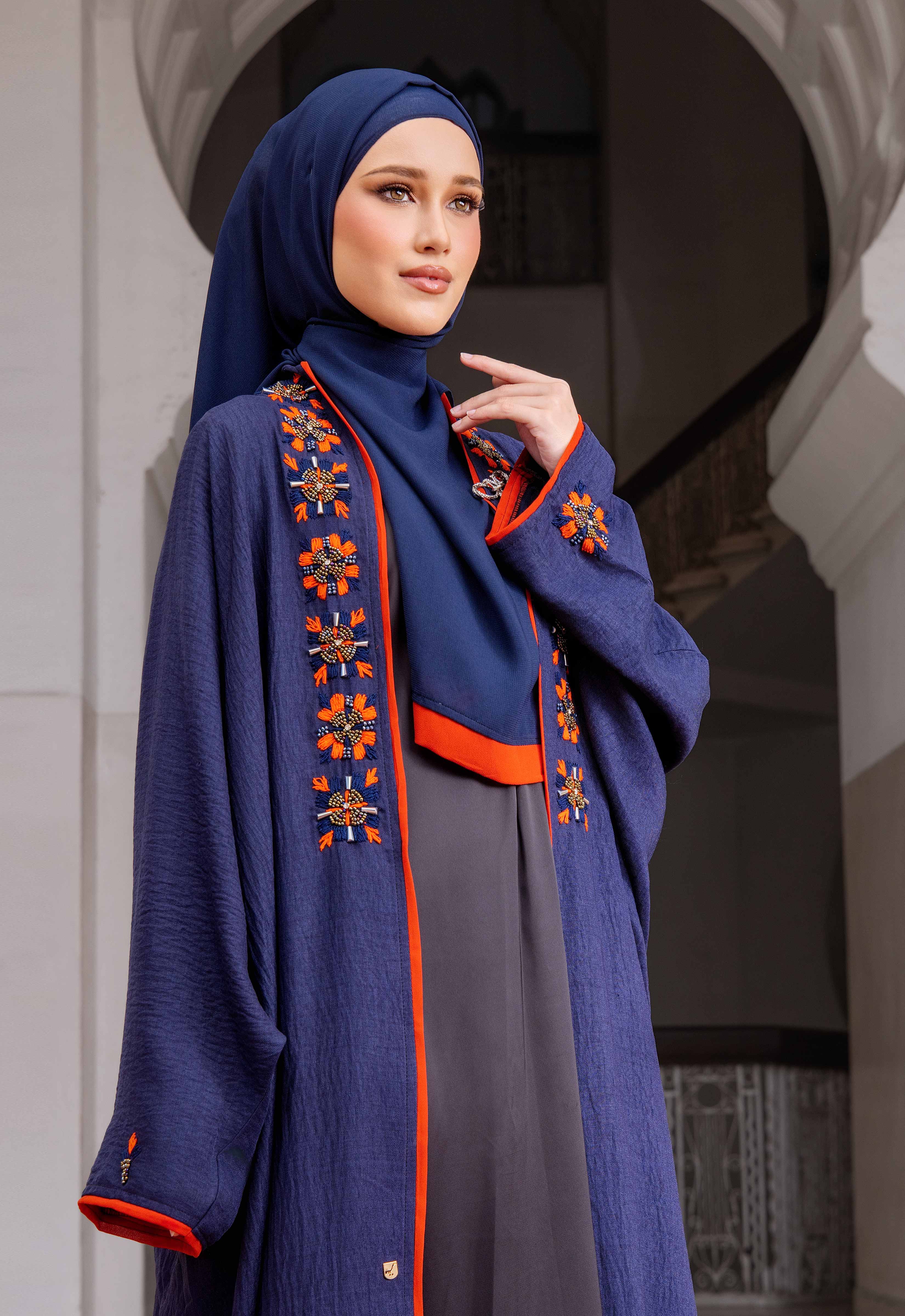 UMAIRA ABAYA - DARK BLUE