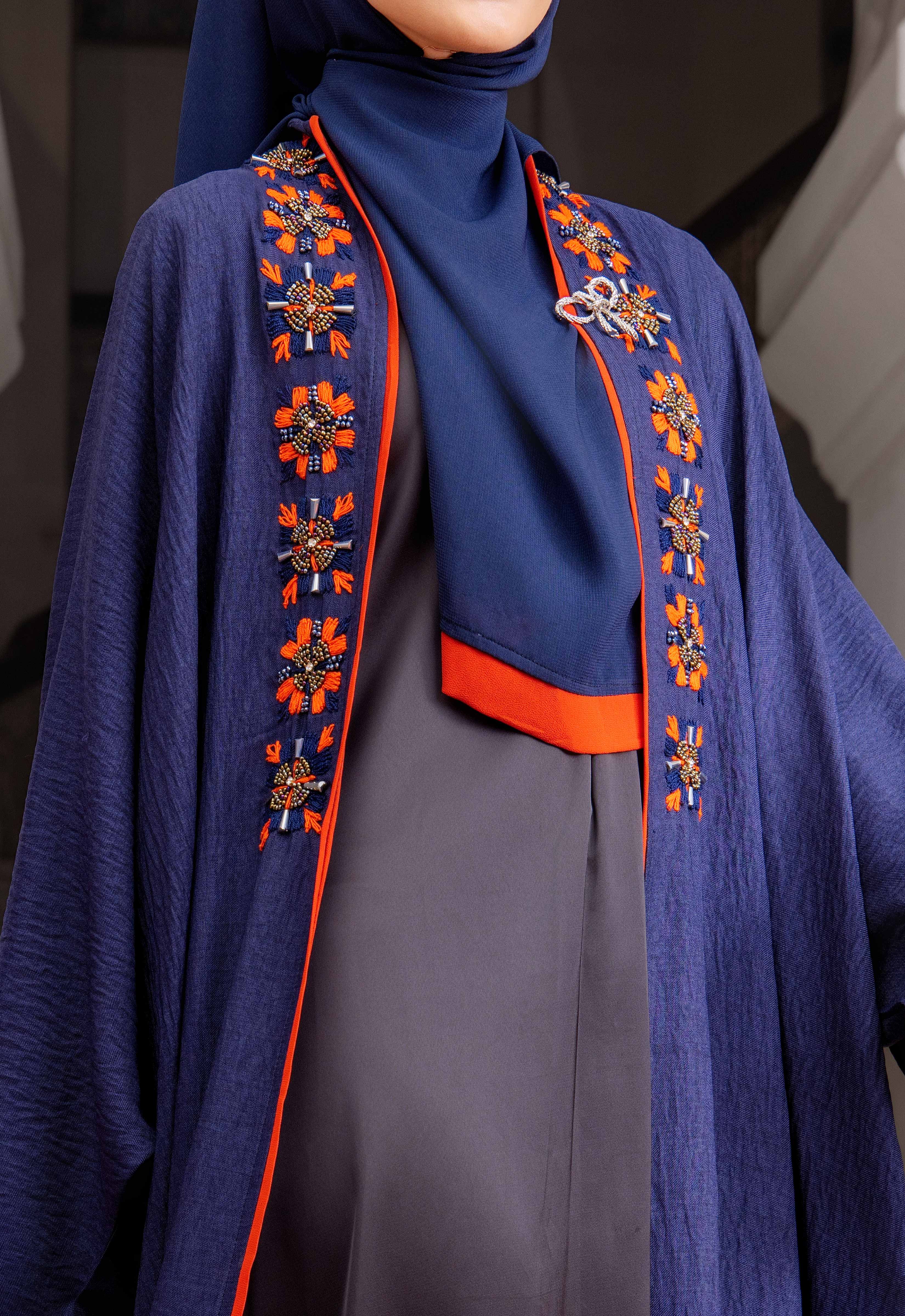 UMAIRA ABAYA - DARK BLUE