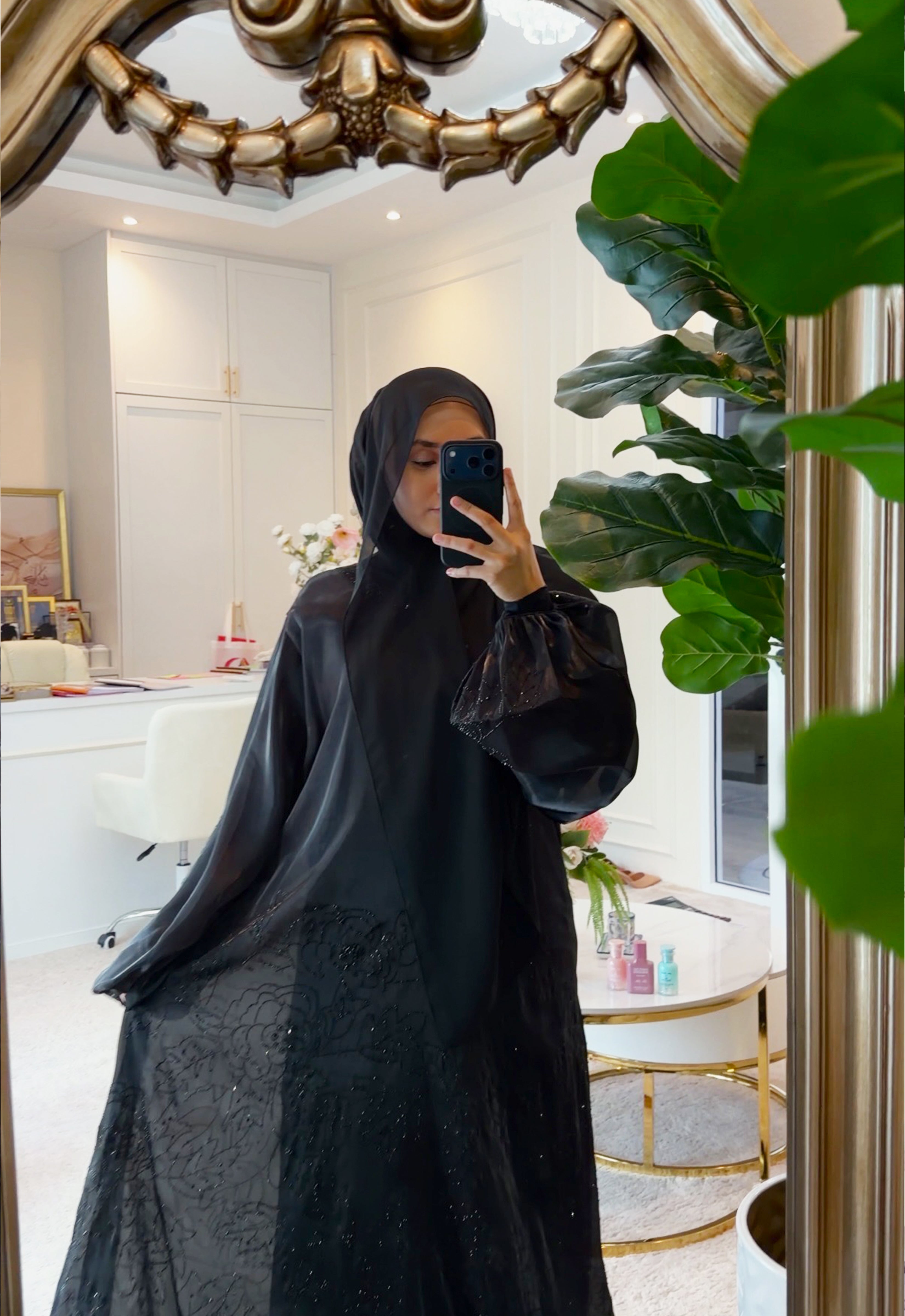 WARDAH LUXE ABAYA - BLACK