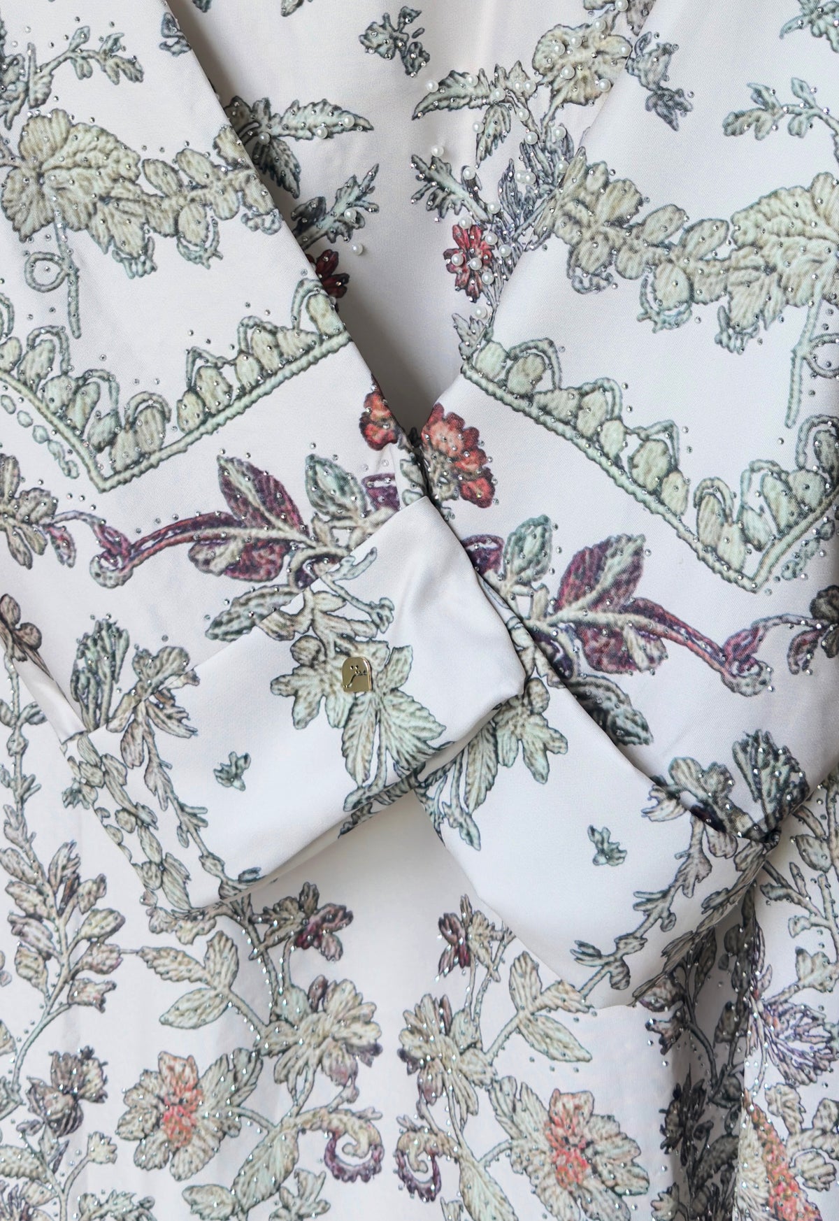 ARISHA PRINTED JALABIYA - BEIGE