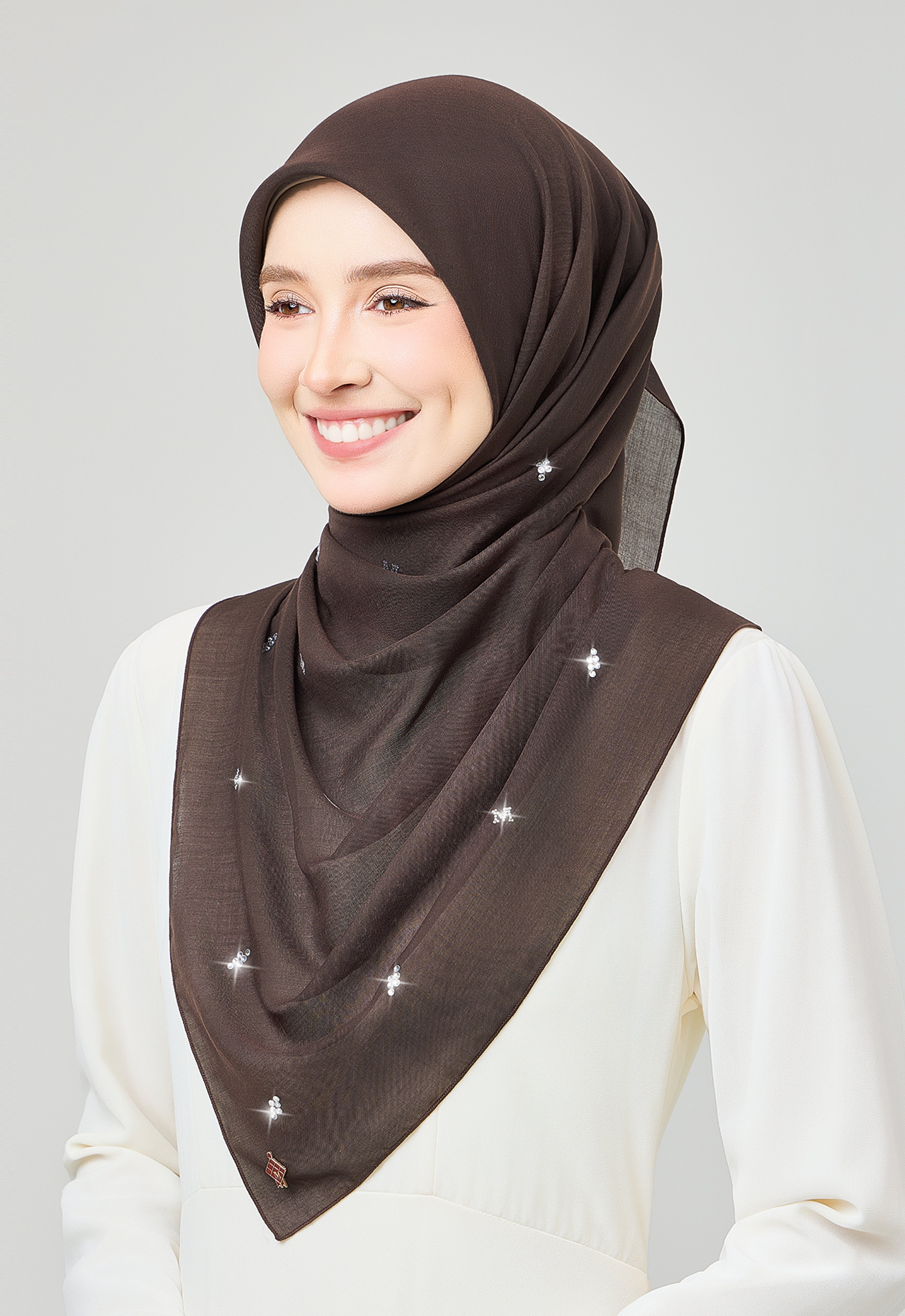 SETULUS RAYA PLAIN STONE - DARK BROWN