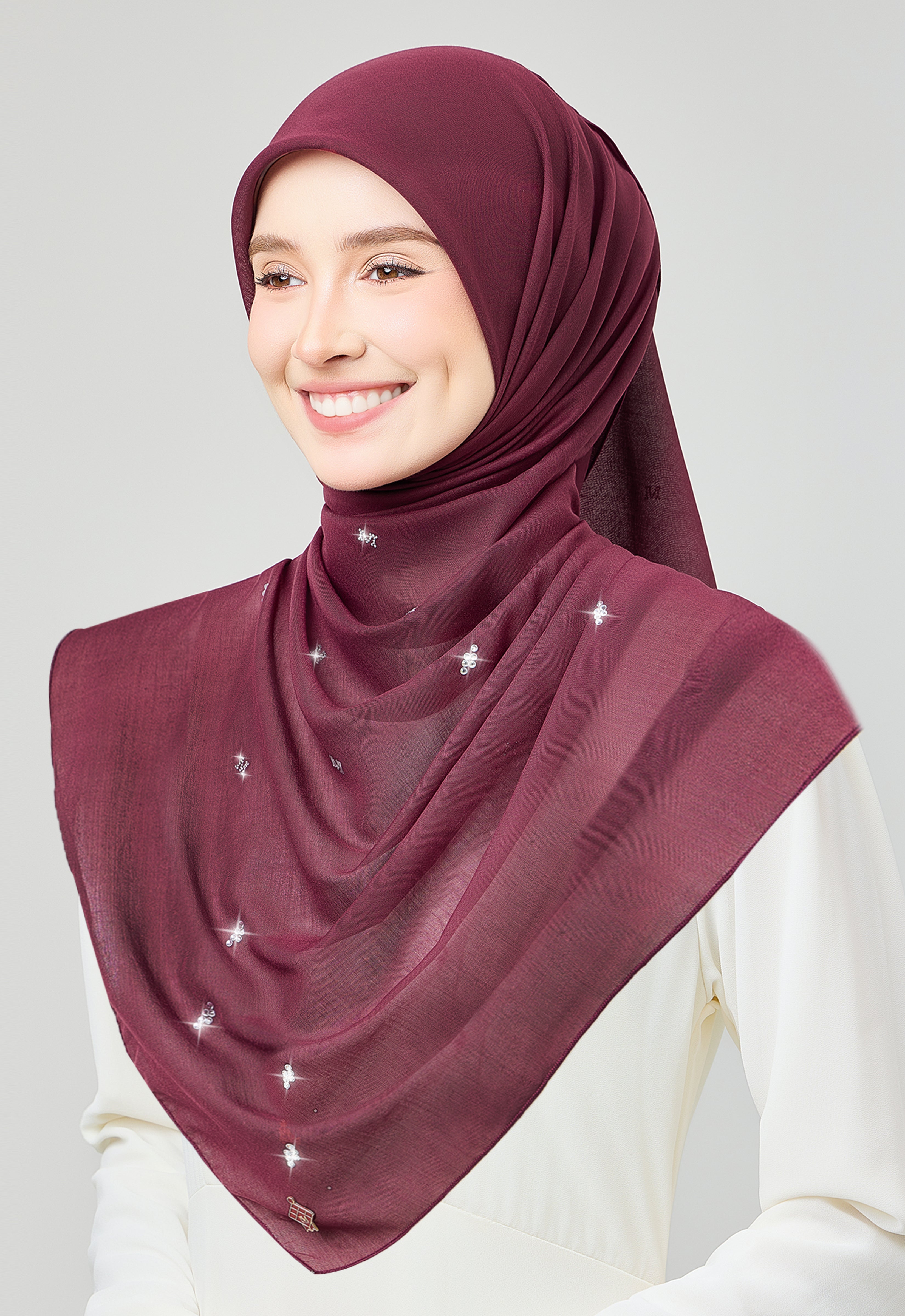 SETULUS RAYA PLAIN STONE - MAROON