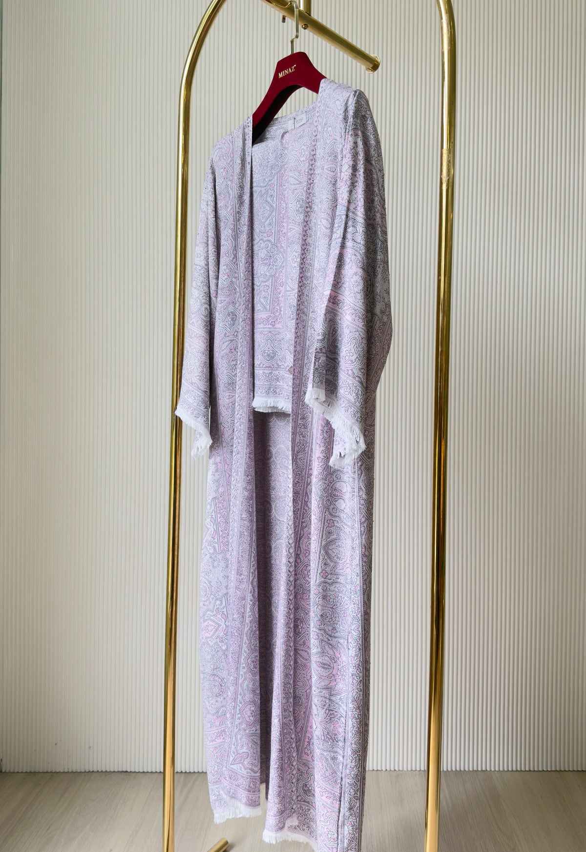 PASHMINA ABAYA - LILAC PINK