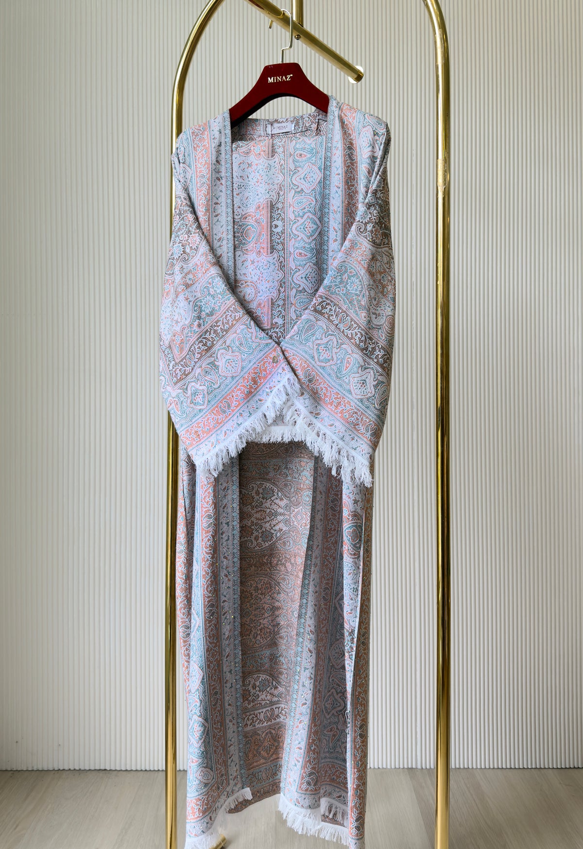 PASHMINA ABAYA - BRICK ORANGE