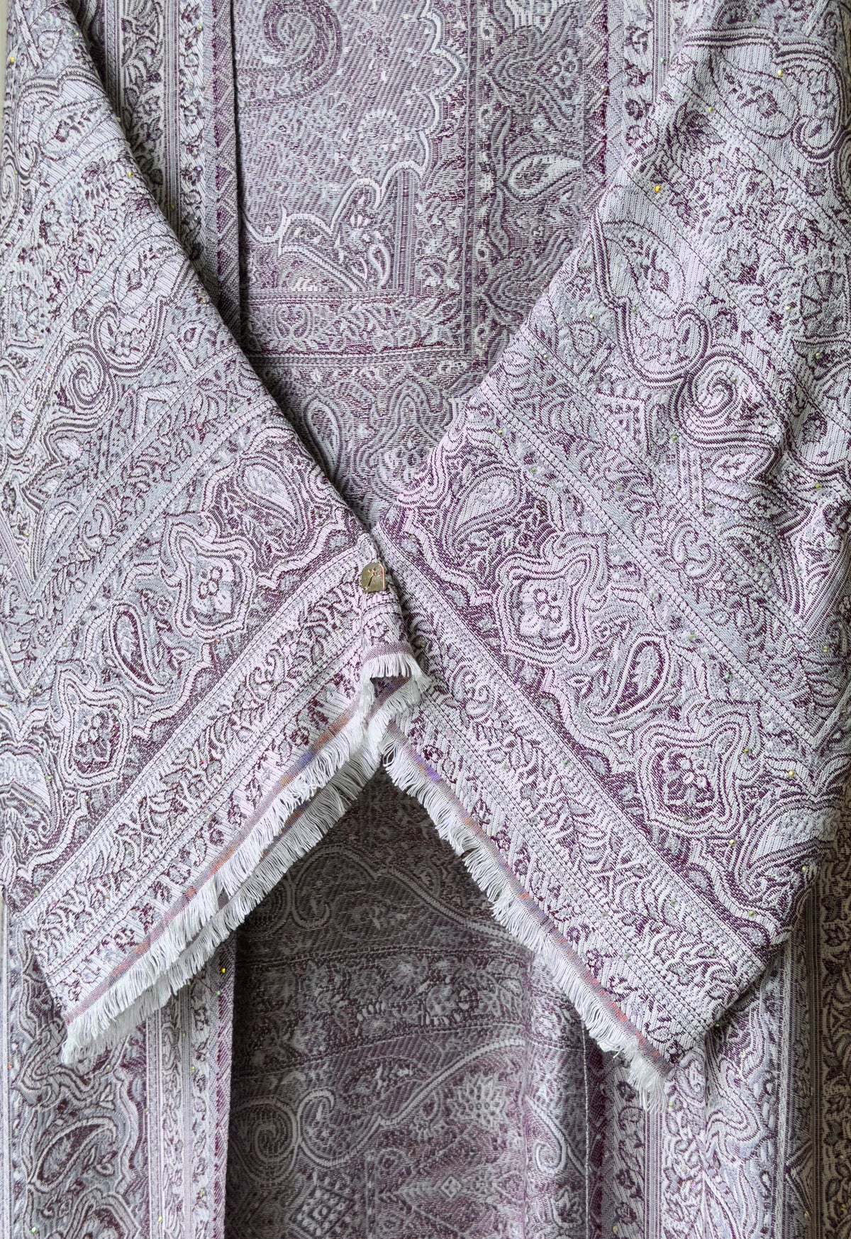 MINAZ JALABIYA | PASHMINA ABAYA - PLUM GREY
