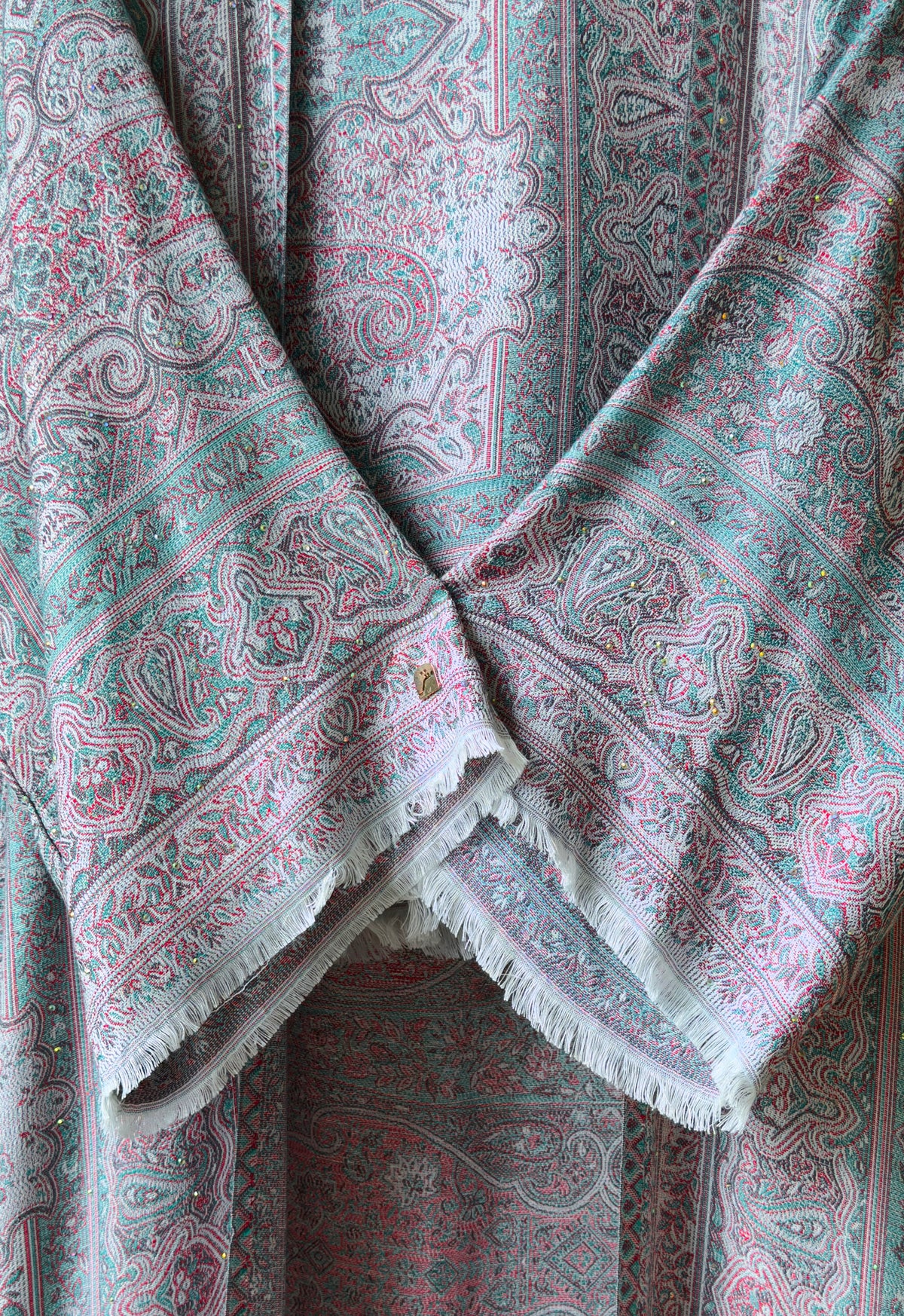 MINAZ jalabiya - PASHMINA ABAYA - TIFFANY RED