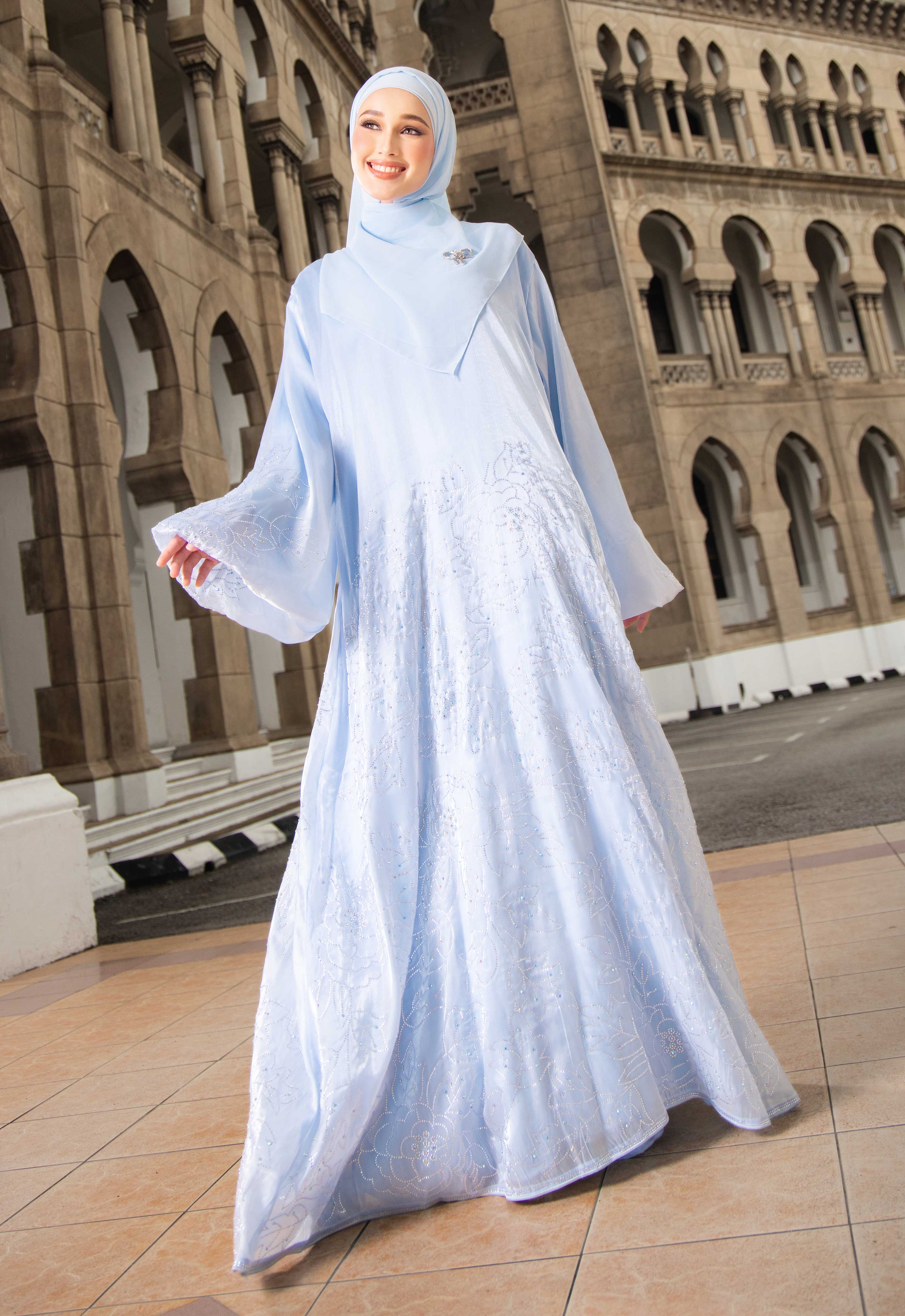 WARDAH LUXE ABAYA - BLUE