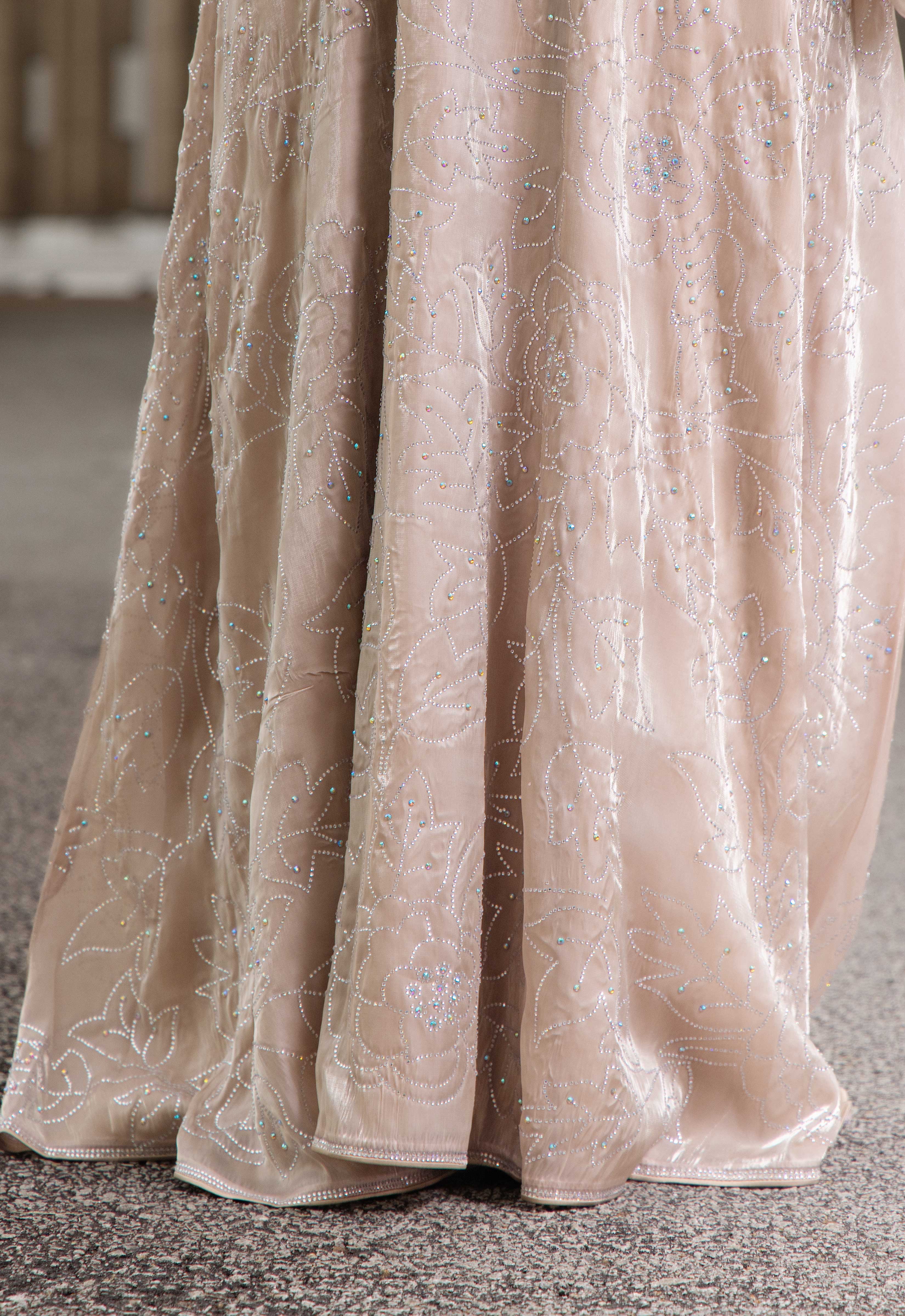 WARDAH LUXE ABAYA - CHAMPAGNE