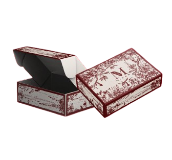 MINAZ HIJAB GIFT BOX 2025 - MAROON CREAM