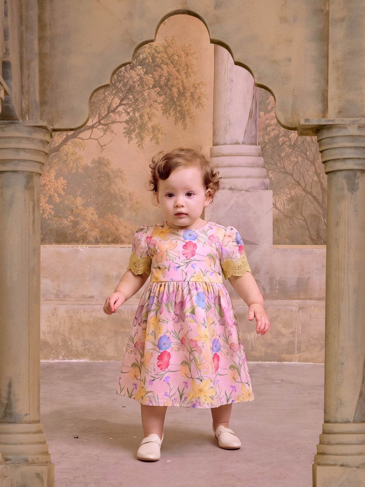 LUXE SERIES | YUMI BABY DRESS - LIGHT PINK