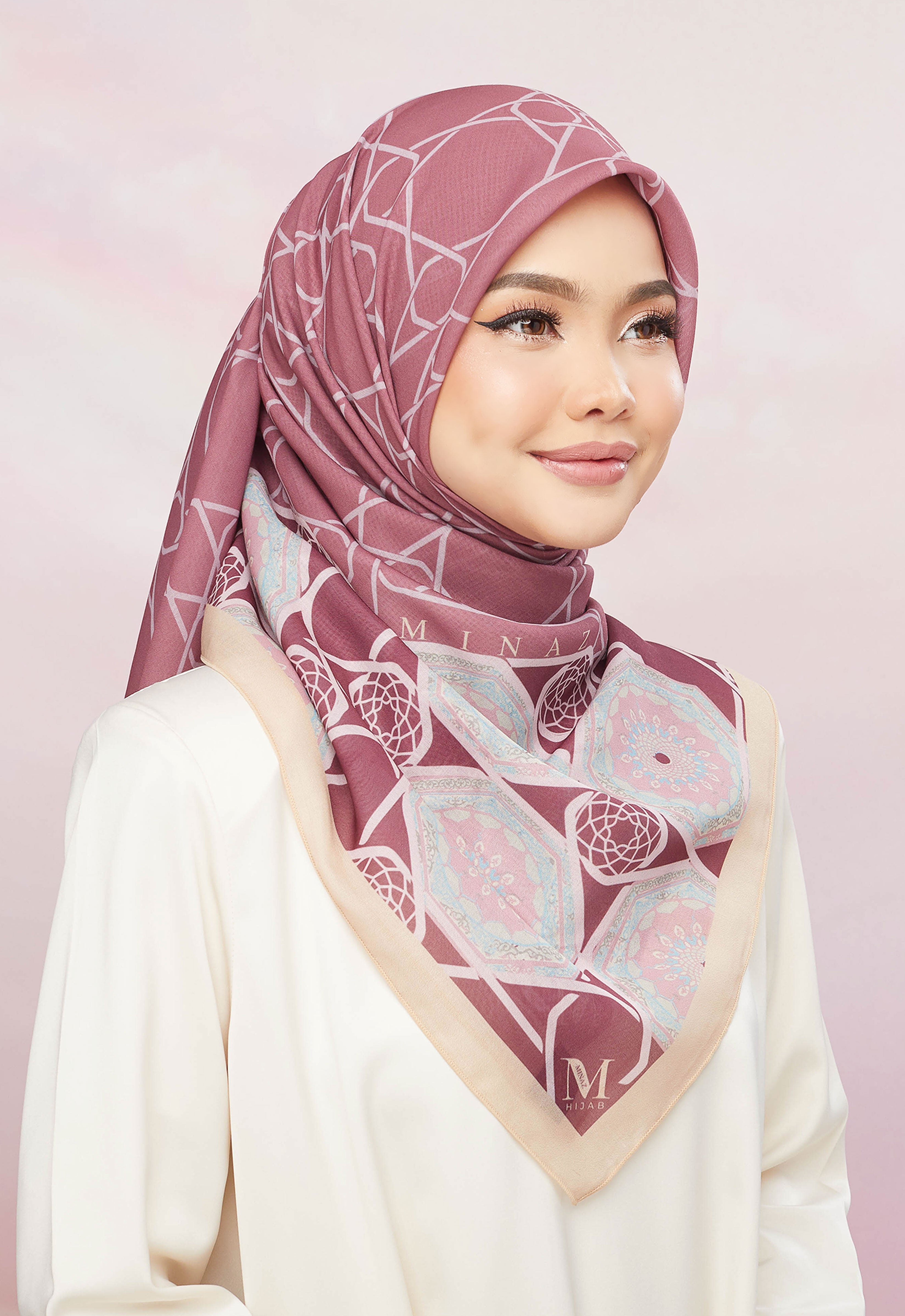 ARABESQUE BAWAL - DARK PLUM - Hijab