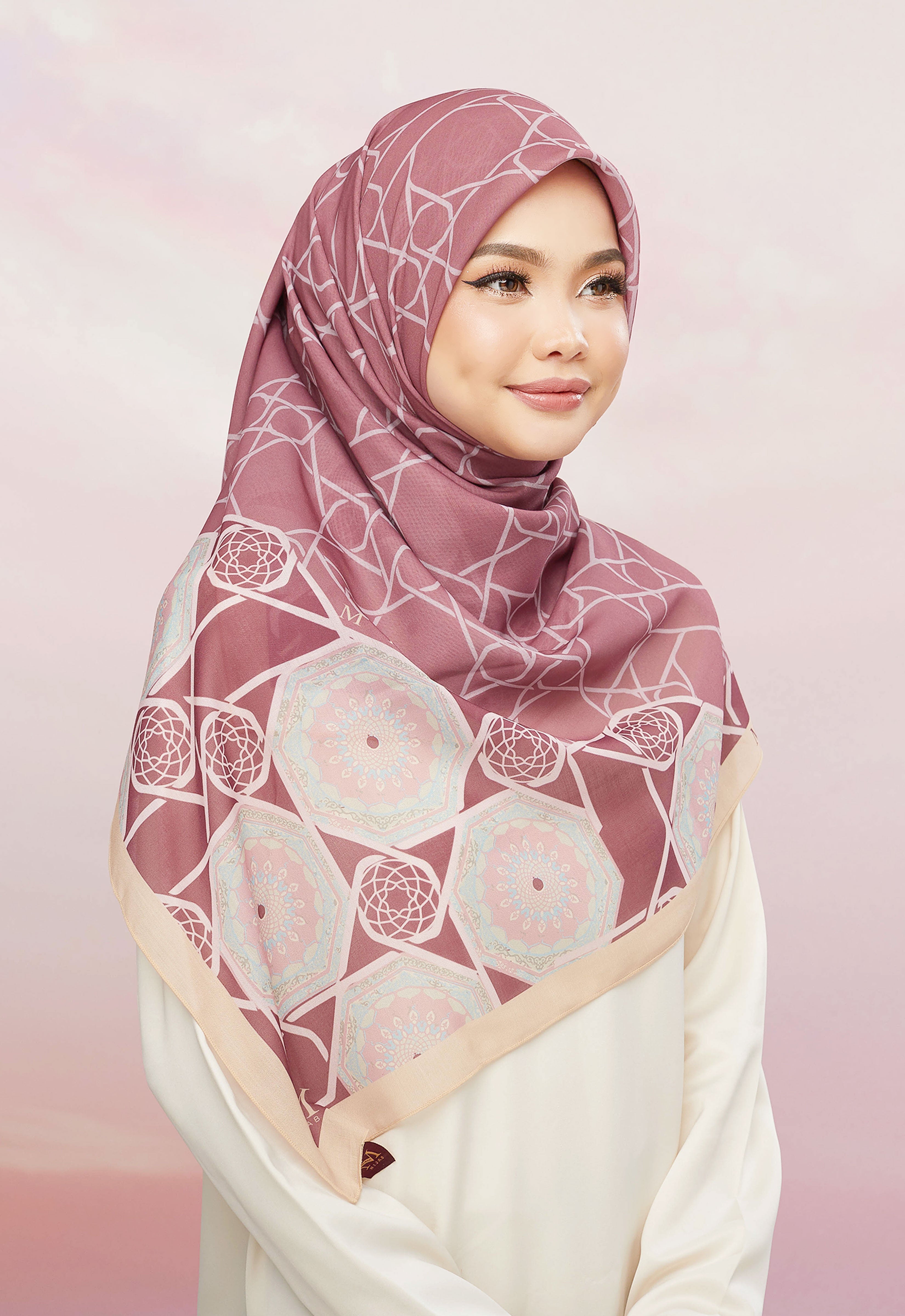 ARABESQUE BAWAL - DARK PLUM - Hijab