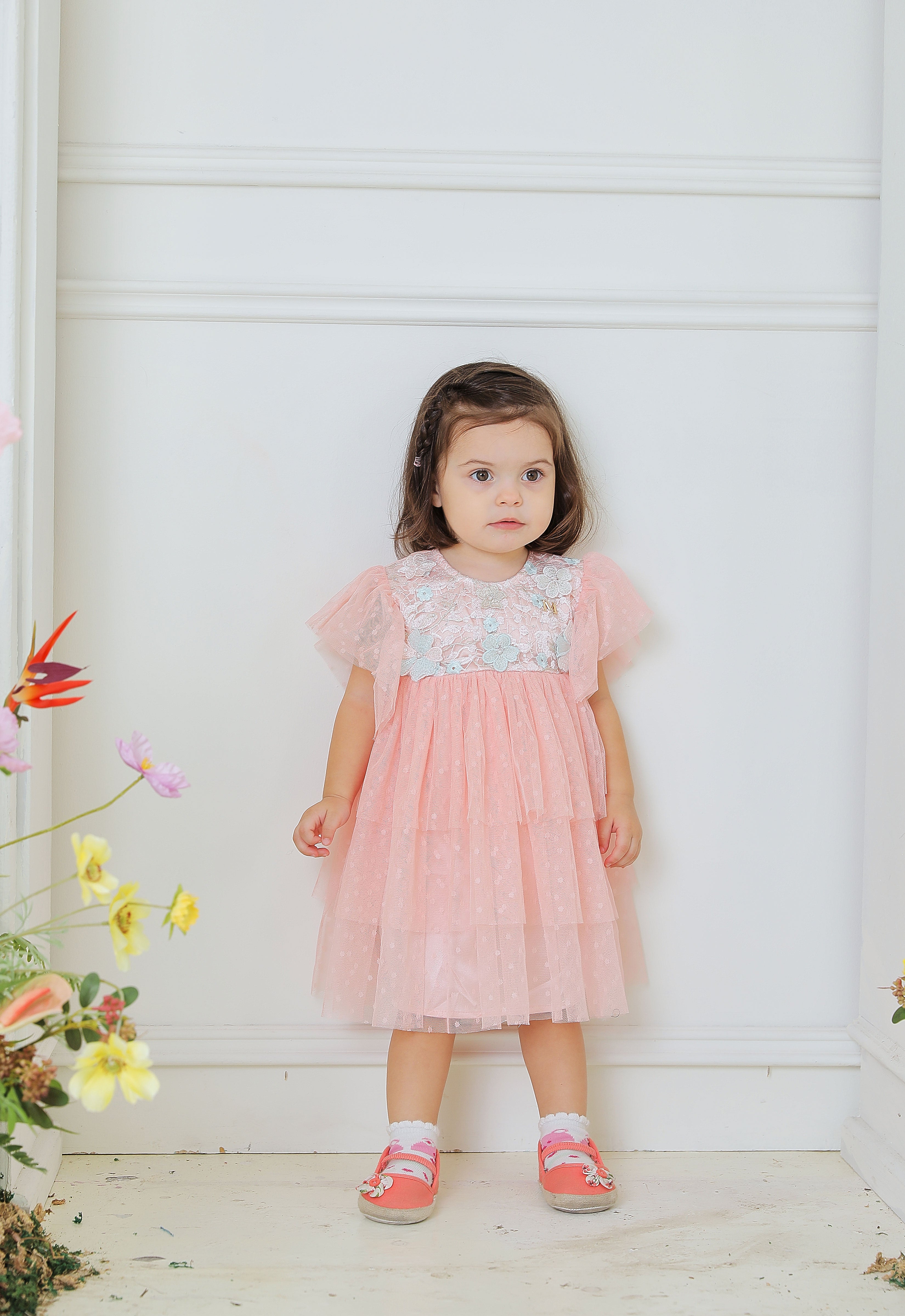ATILIA LUXE BABY DRESS - CLOUD PINK