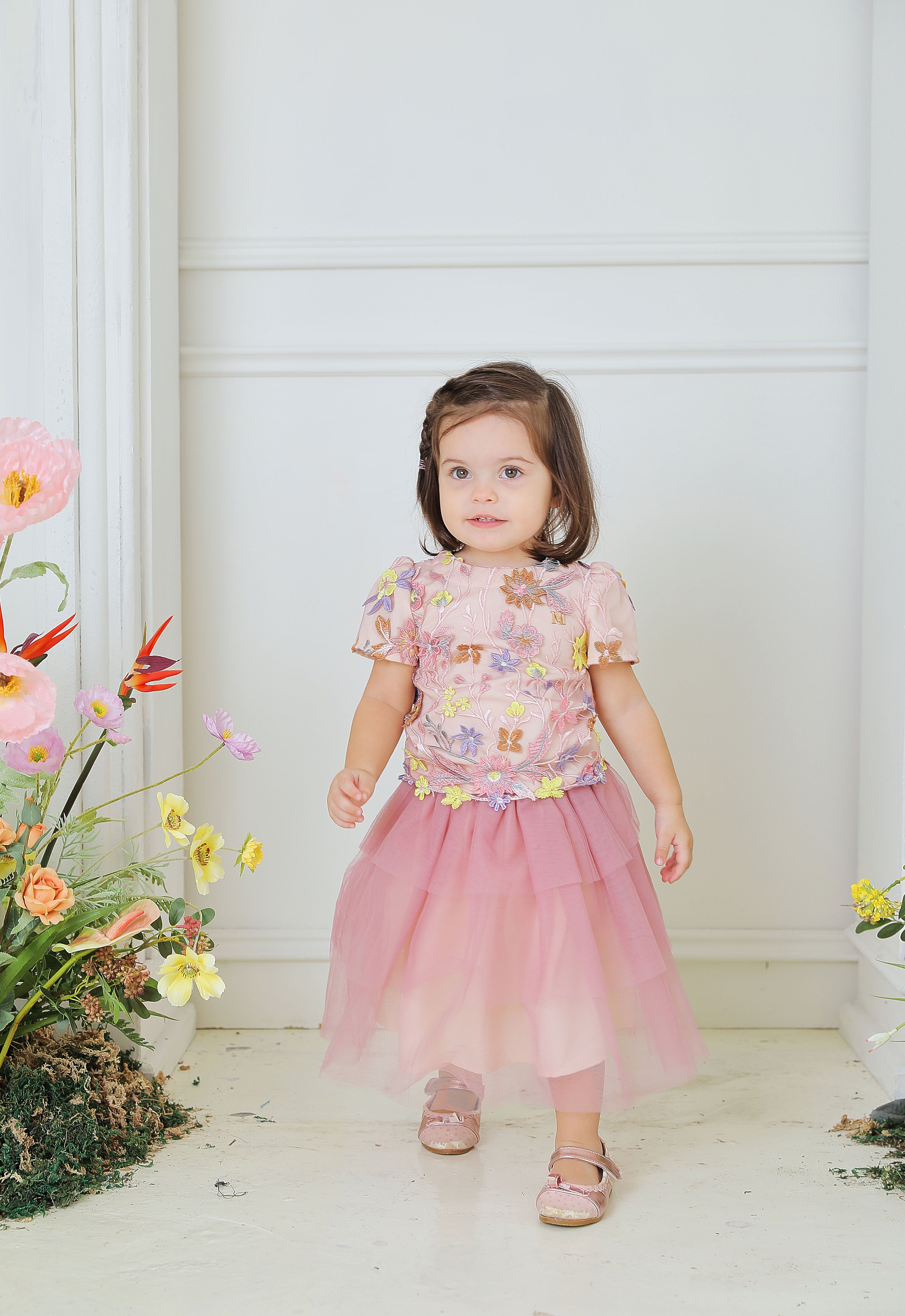 ELVINA LUXE BABY DRESS - PINK