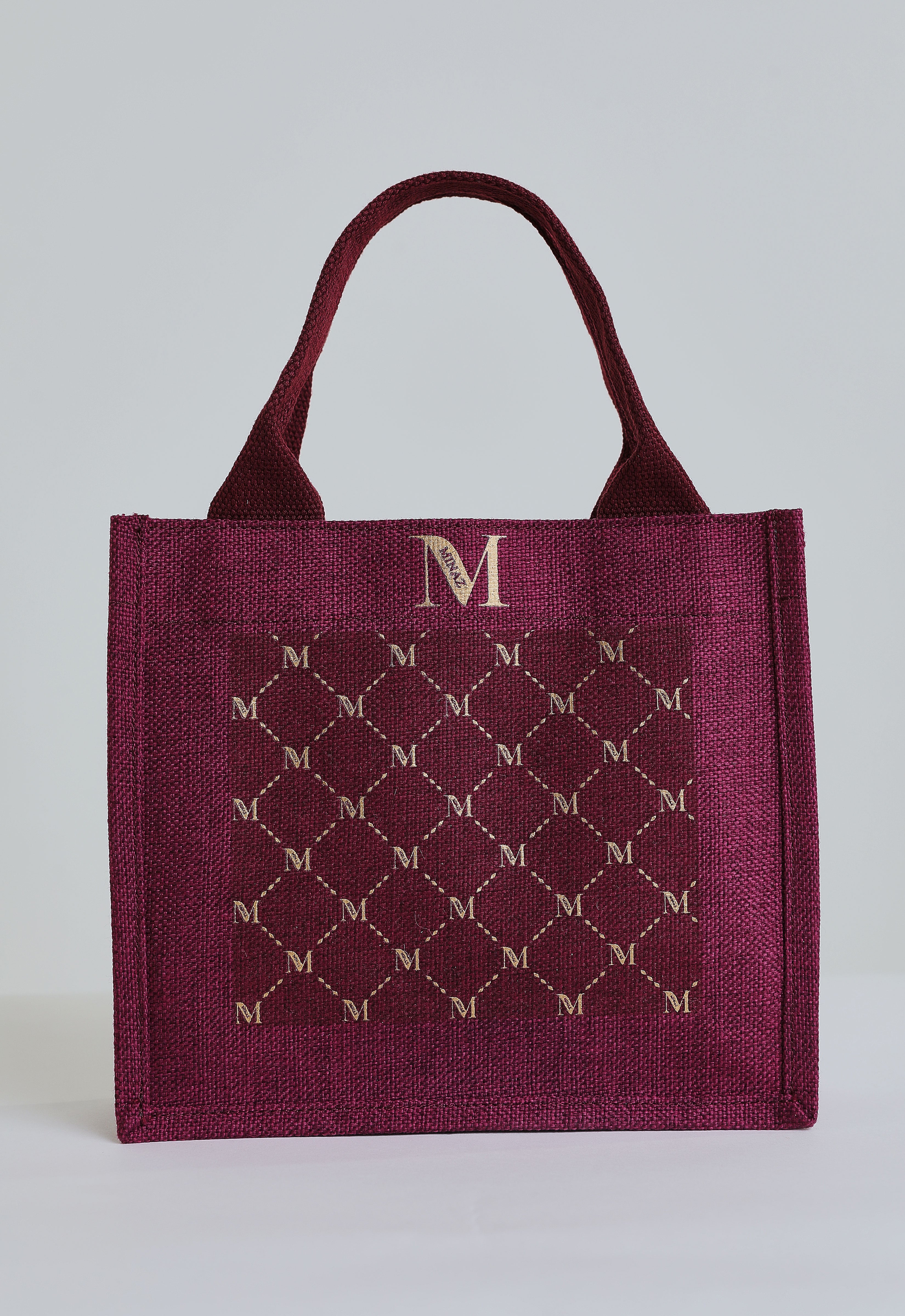 MONOGRAM TOTEBAG - MAROON