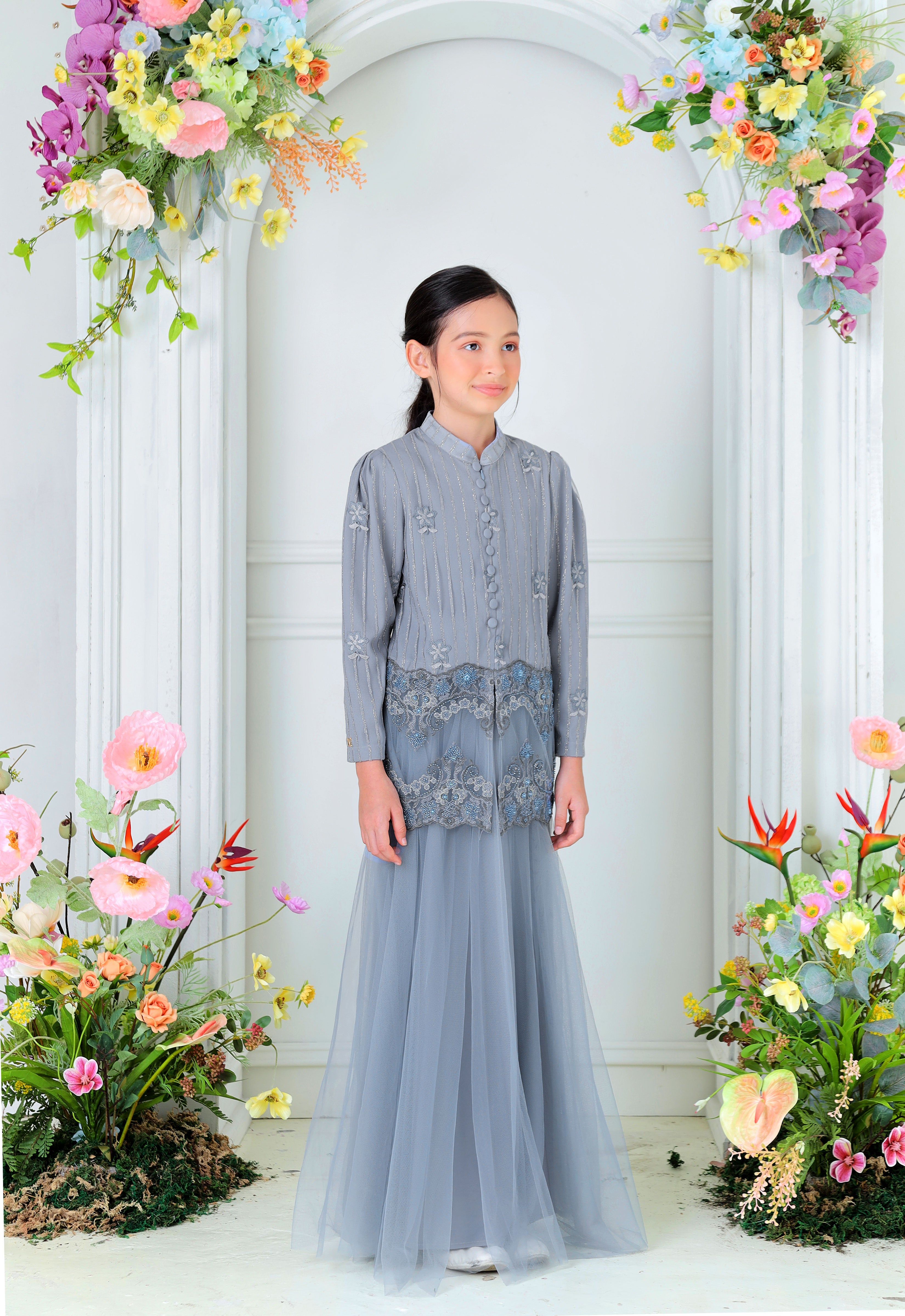 DIAN LUXE KIDS KURUNG - COLONY BLUE