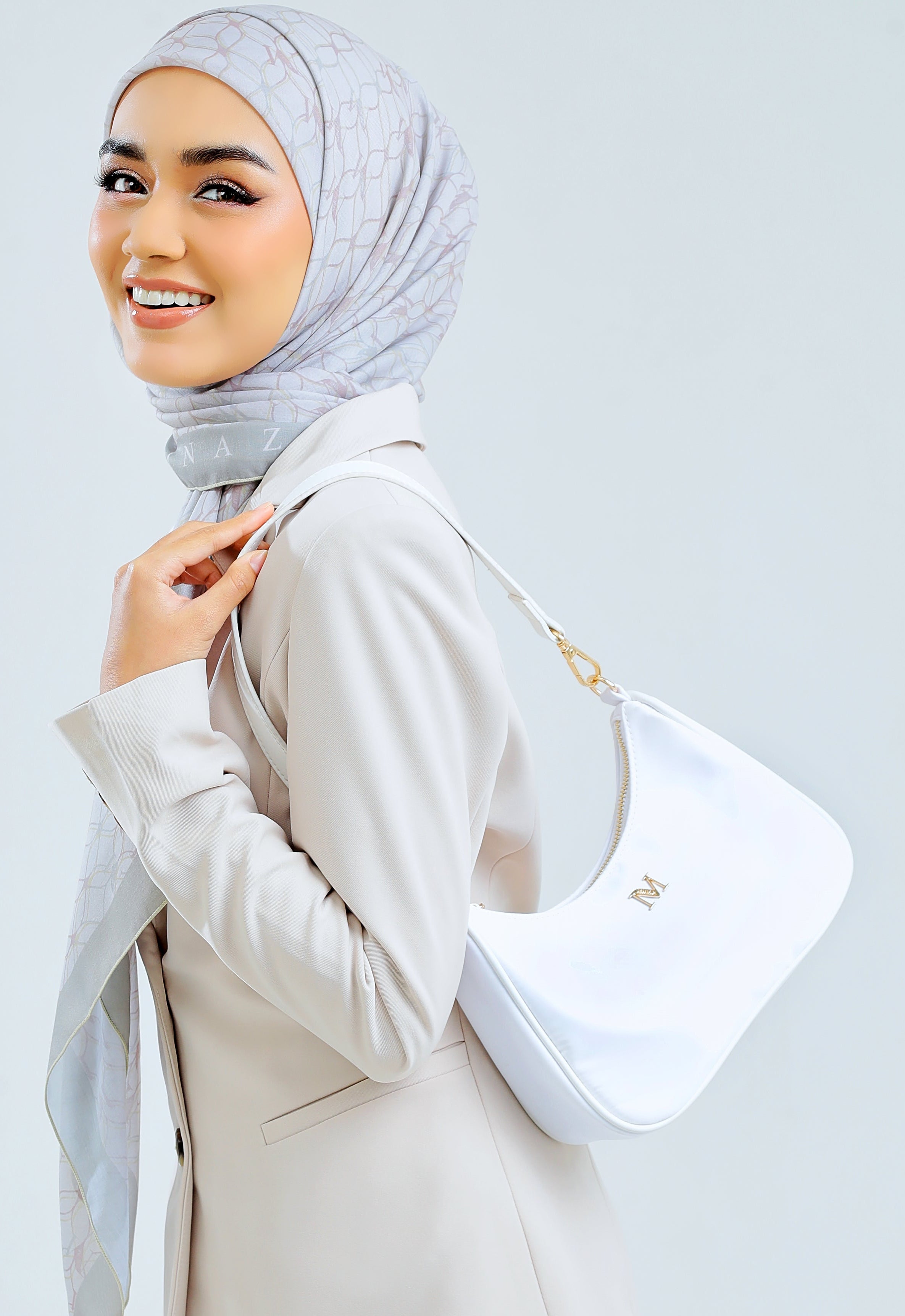 RHEA BAGUETTE BAG - OFF WHITE