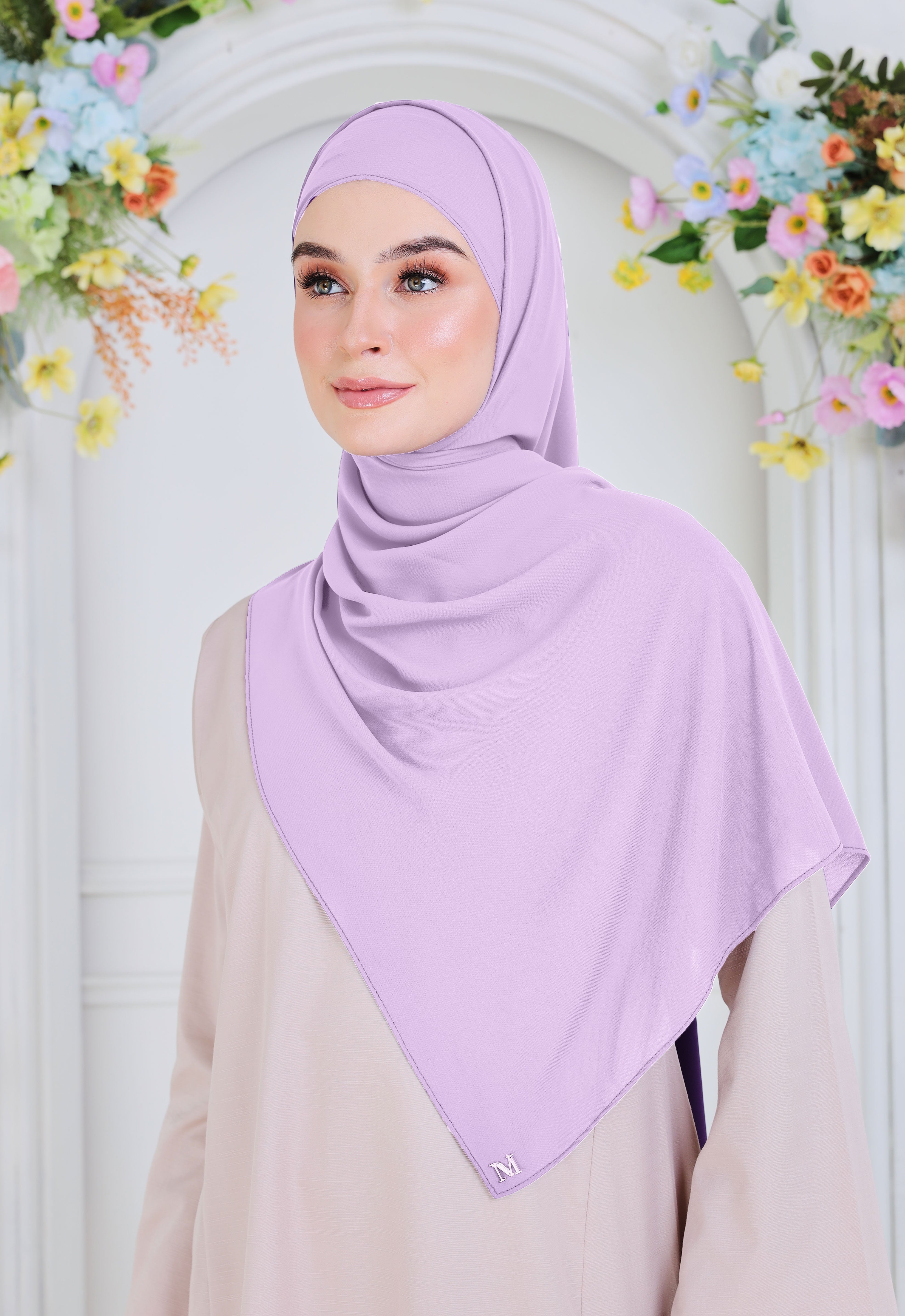 BASIC PLAIN SHAWL - LILAC