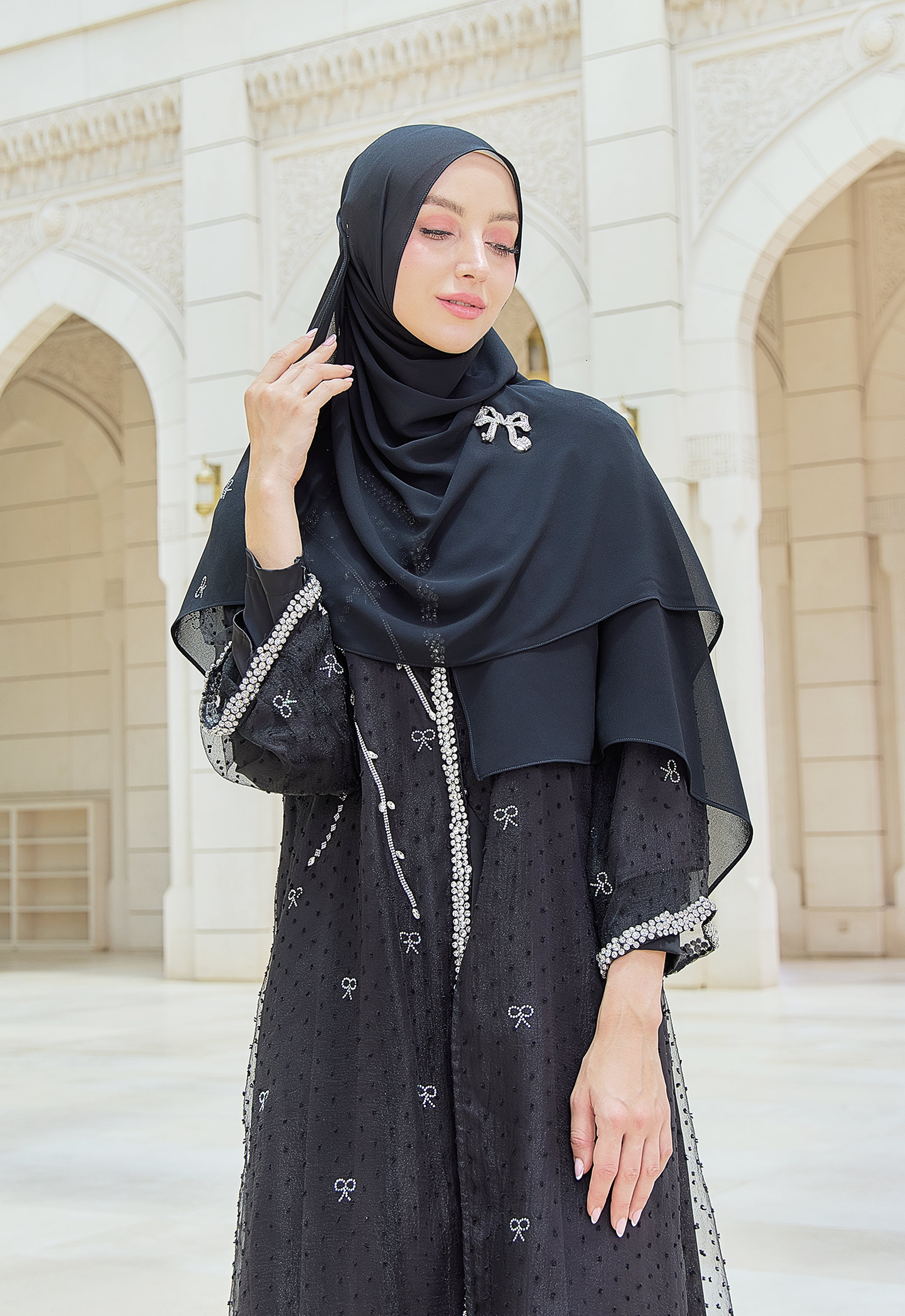 HILYA PREMIUM ABAYA - BLACK