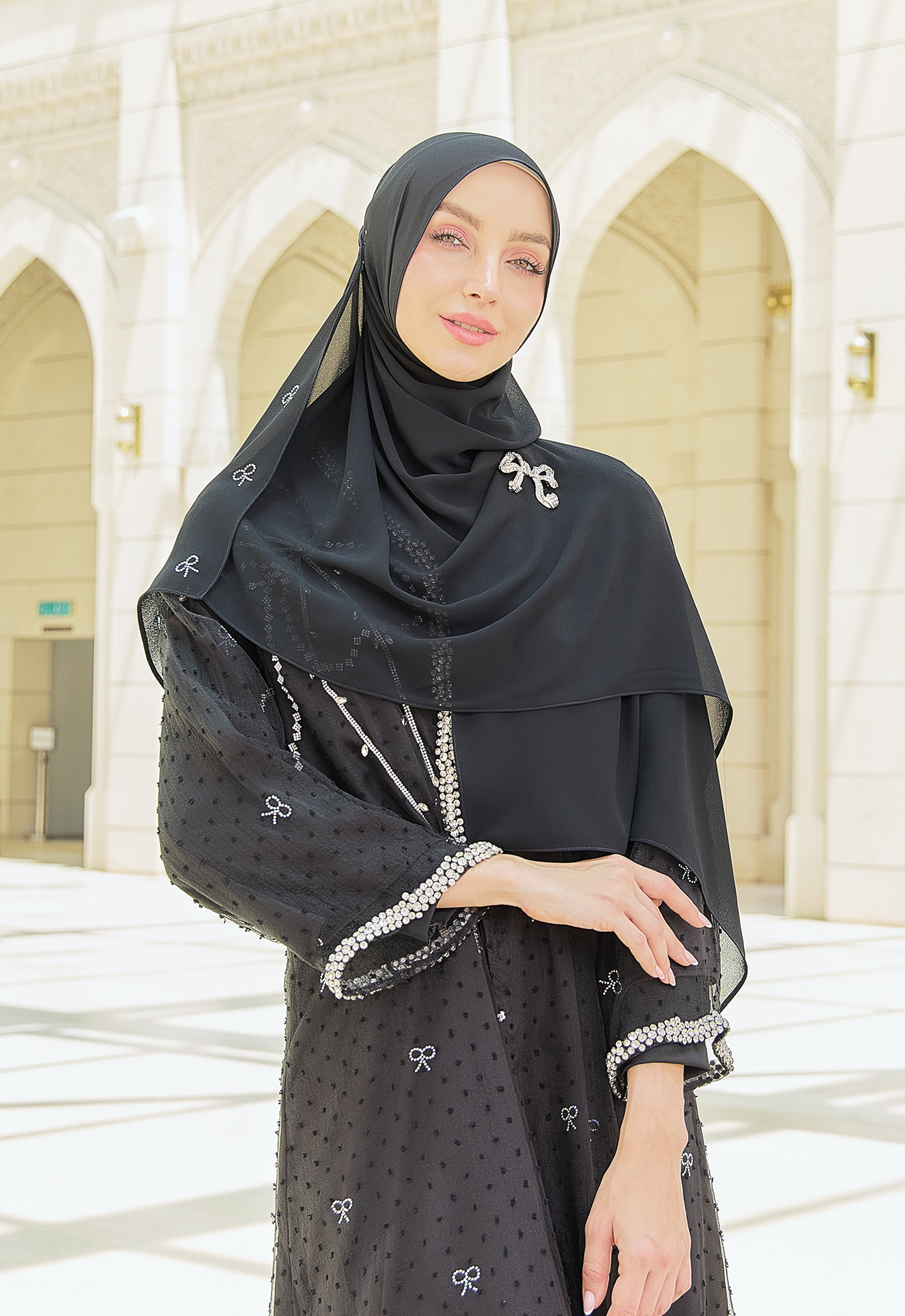 HILYA PREMIUM ABAYA - BLACK