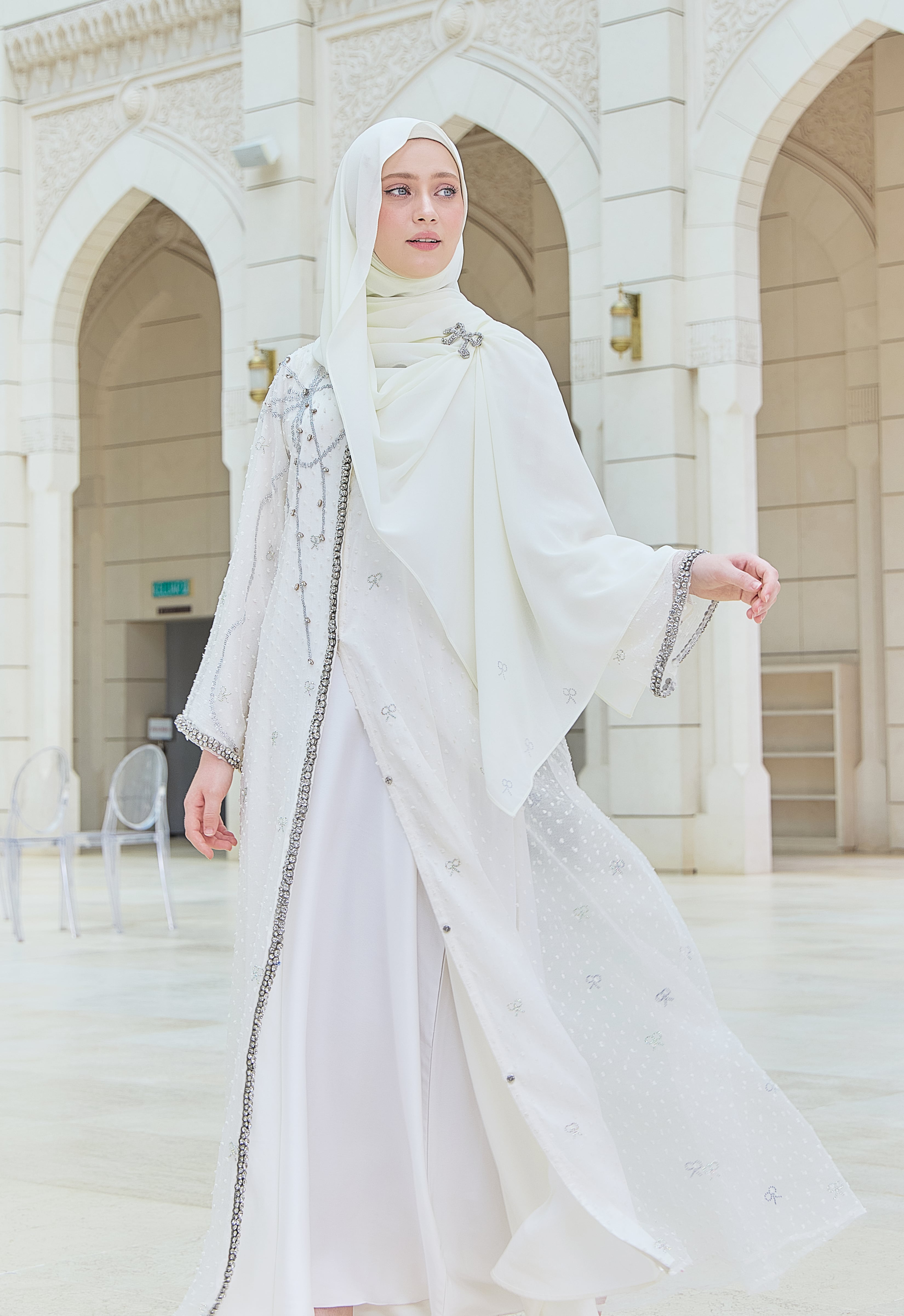 HILYA PREMIUM ABAYA - CREAM