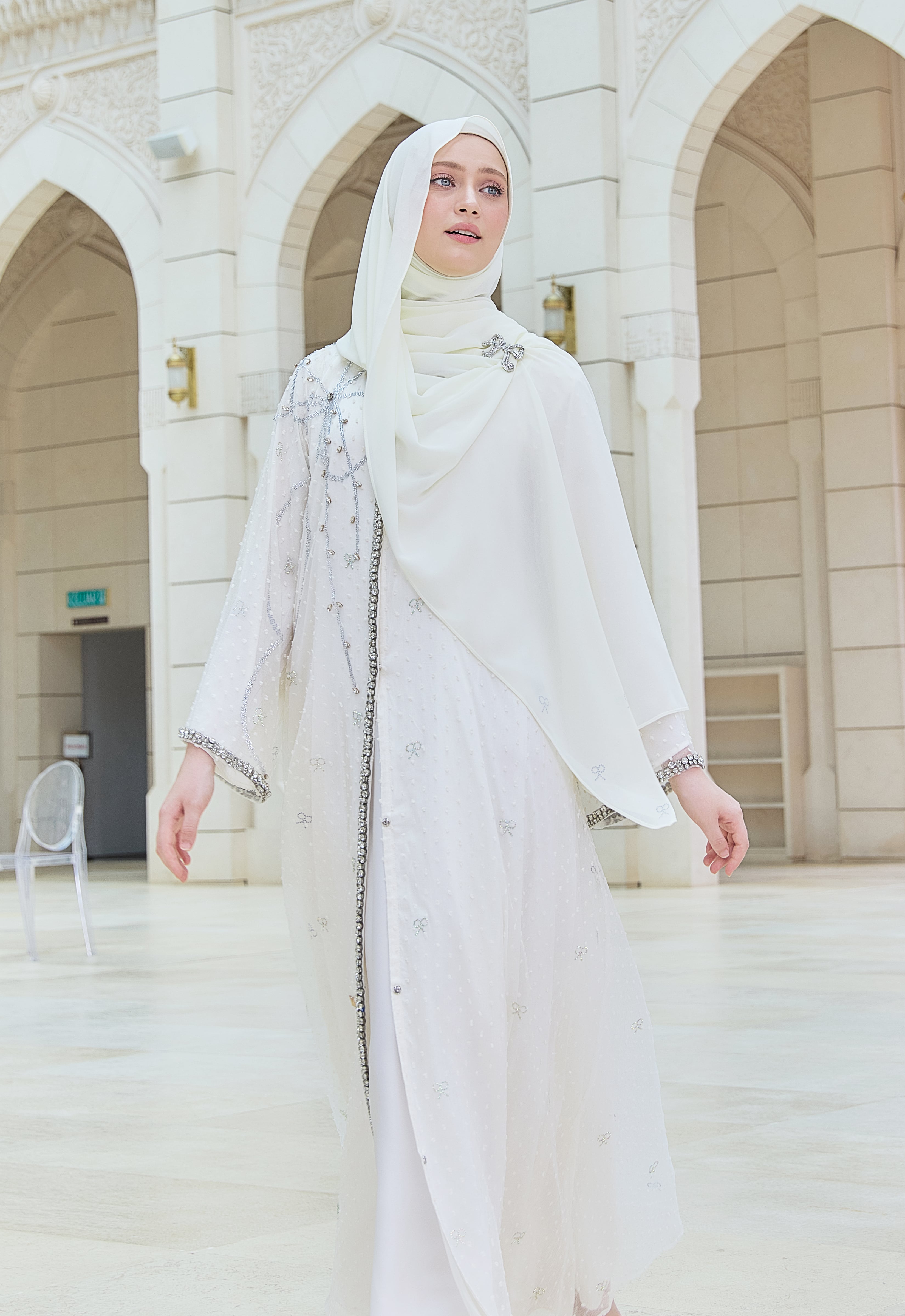 HILYA PREMIUM ABAYA - CREAM