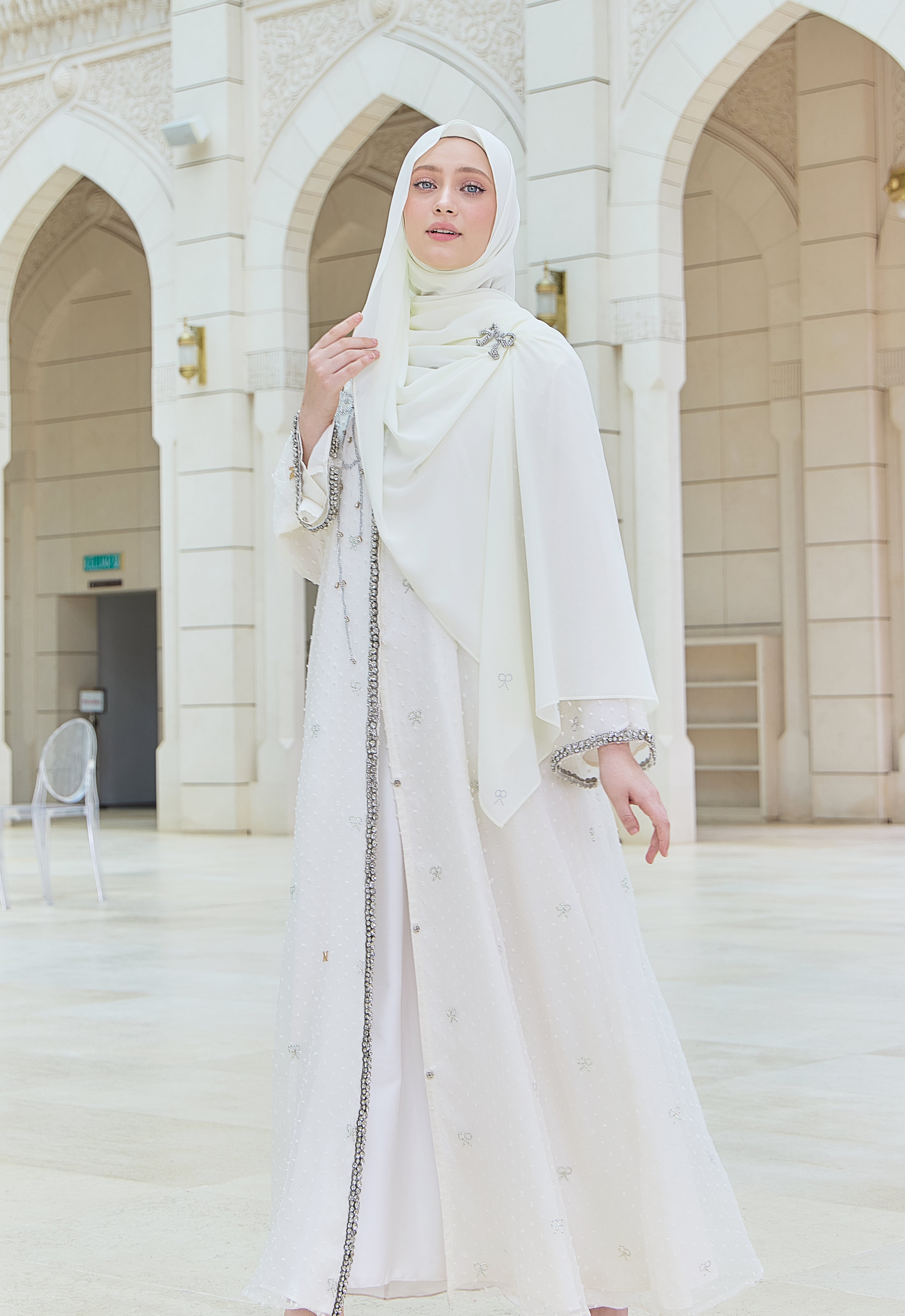 HILYA PREMIUM ABAYA - CREAM