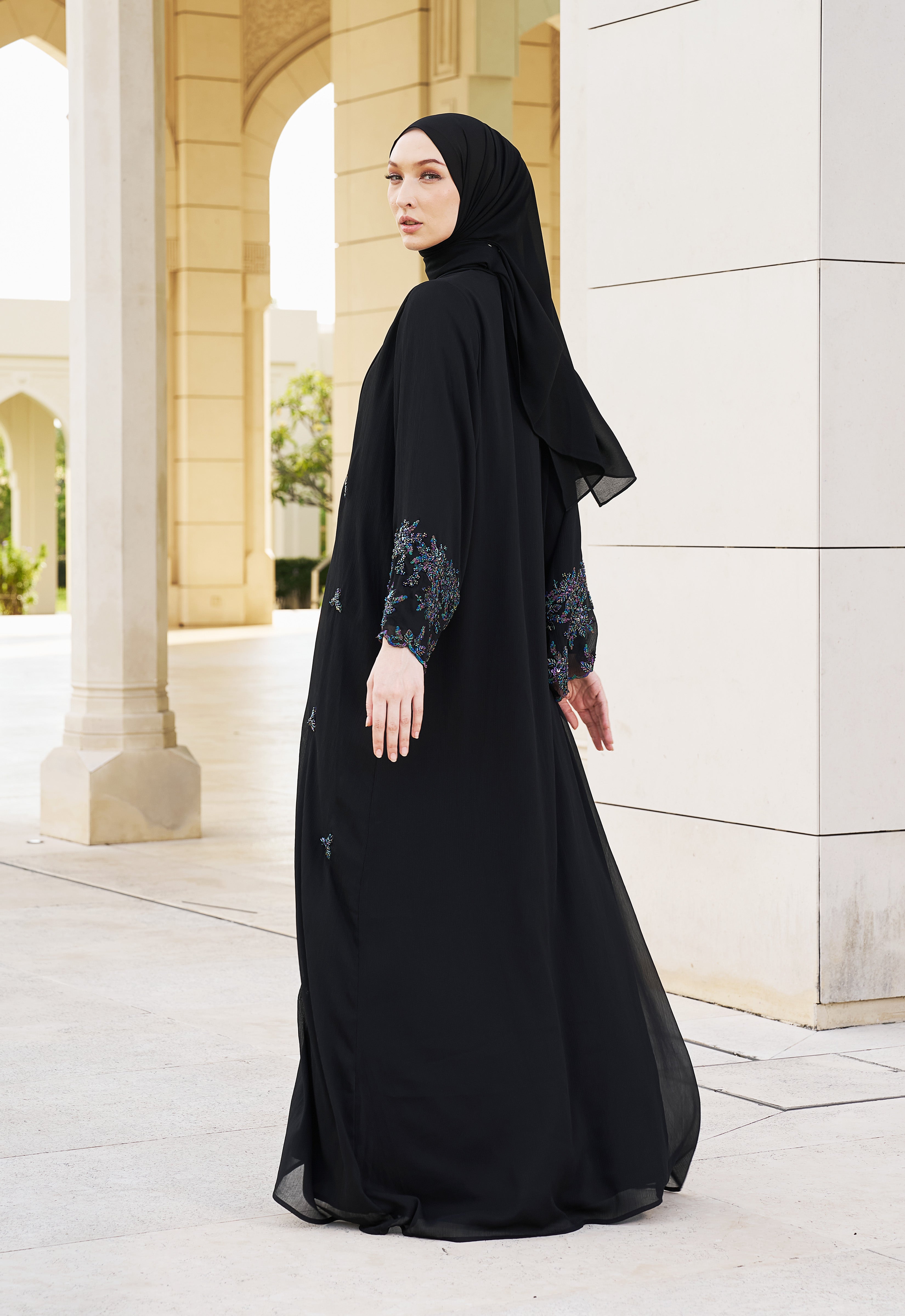 MANOHARA PREMIUM ABAYA - BLACK