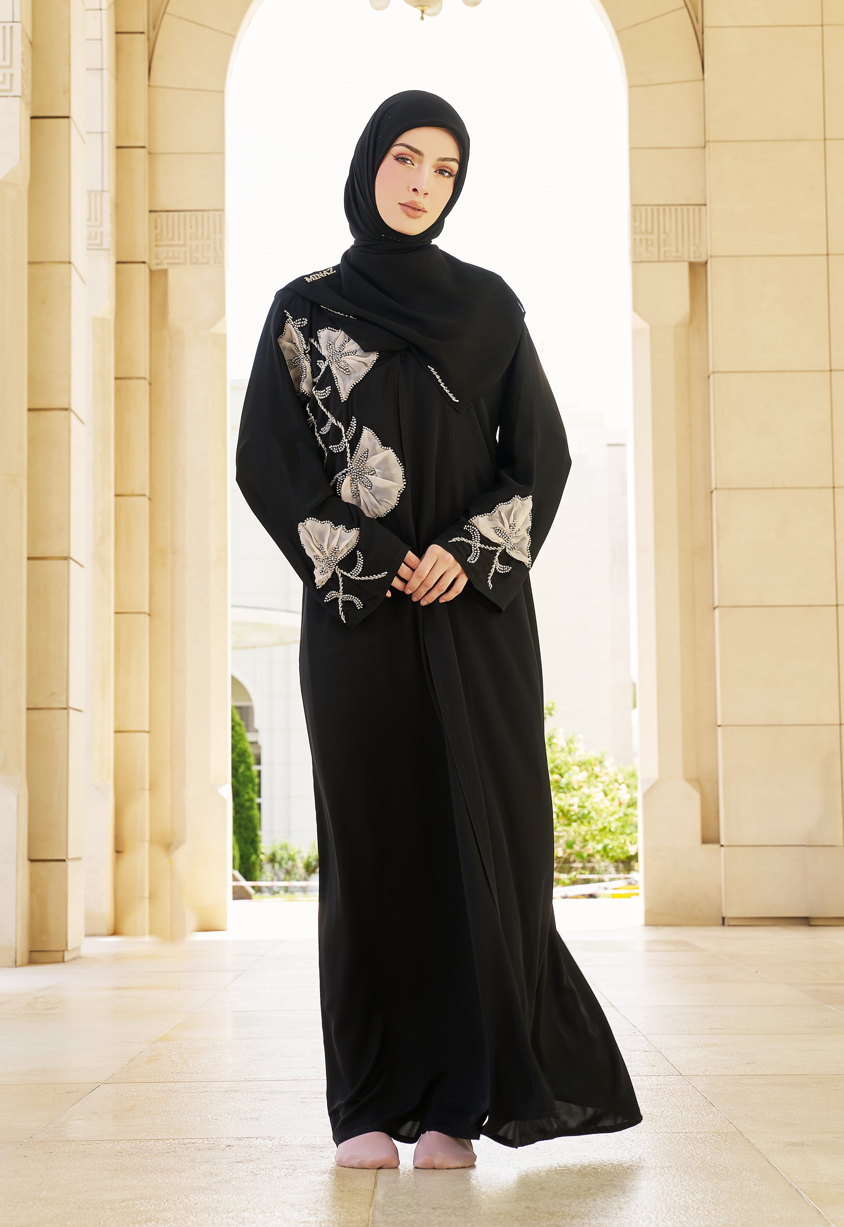 RANIA LUXE ABAYA - BLACK